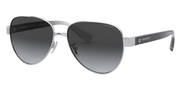 Coach HC7111 L1128 9001T3 57 - Silver / Dark Gray Gradient Polarized #id:hc71119001t3_s:100100