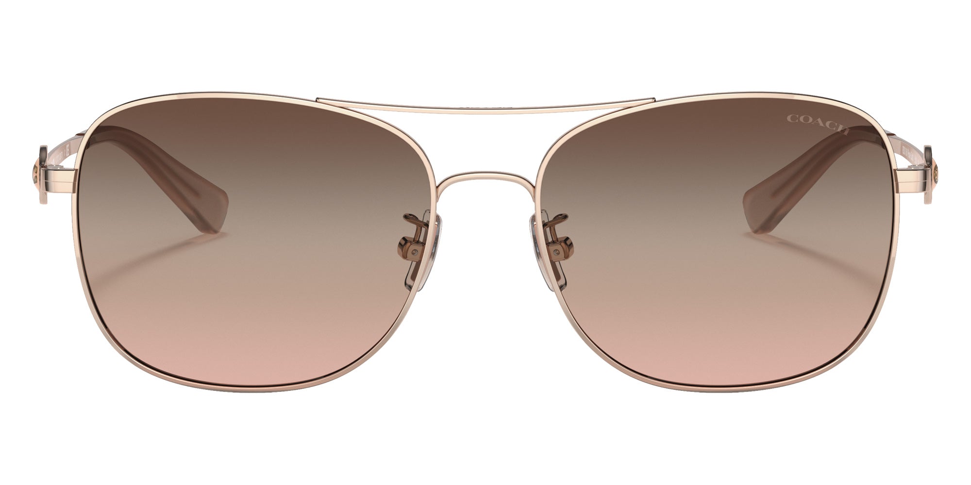 Coach HC7127 C6177 9331U8 56 - Shiny Rose Gold / Brown Pink Gradient Mirrored #id:hc71279331u8_s:100100
