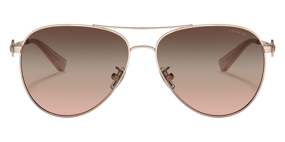 Coach HC7128 C6178 9331U8 58 - Shiny Rose Gold / Brown Pink Gradient Mirrored #id:hc71289331u8_s:102100