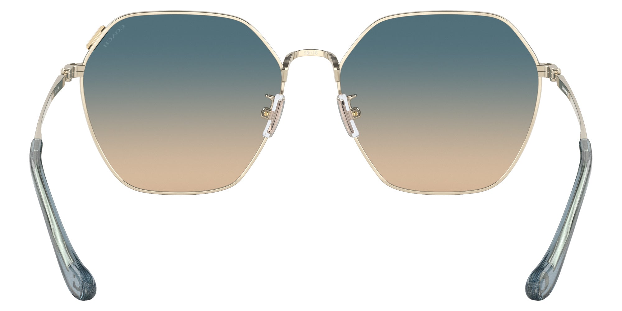 Coach HC7132 C7998 900579 58 - Shiny Light Gold / Blue Yellow Gradient #id:hc7132900579_s:100115