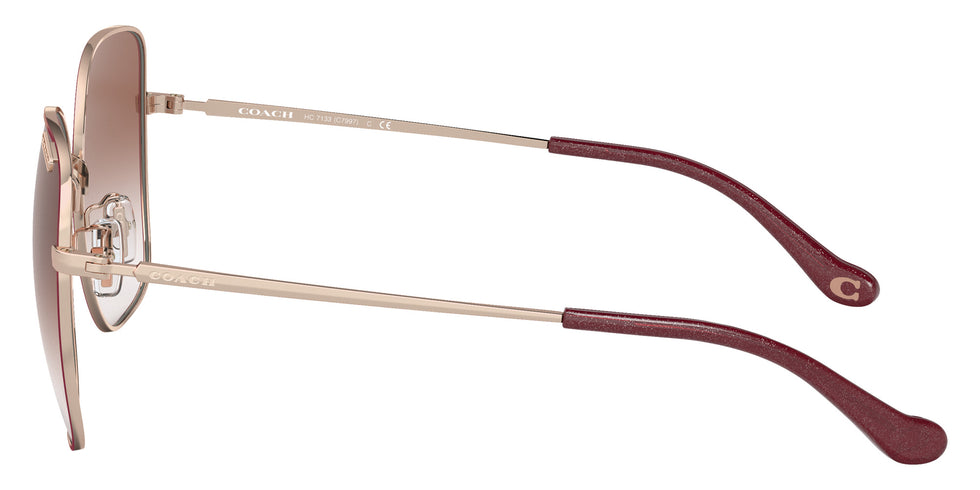 Coach HC7133 C7997 94038D 57 - Shiny Rose Gold/Burgundy Front / Burgundy Gradient #id:hc713394038d_s:104110