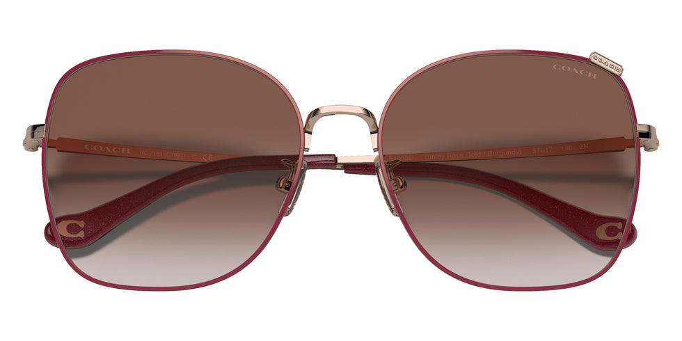 Coach HC7133 C7997 94038D 57 - Shiny Rose Gold/Burgundy Front / Burgundy Gradient #id:hc713394038d_s:104120