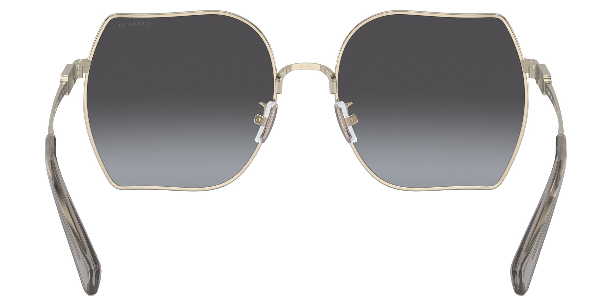 Coach HC7142 CD476 90058G 58 - Shiny Light Gold / Gray Gradient #id:hc714290058g_s:100115