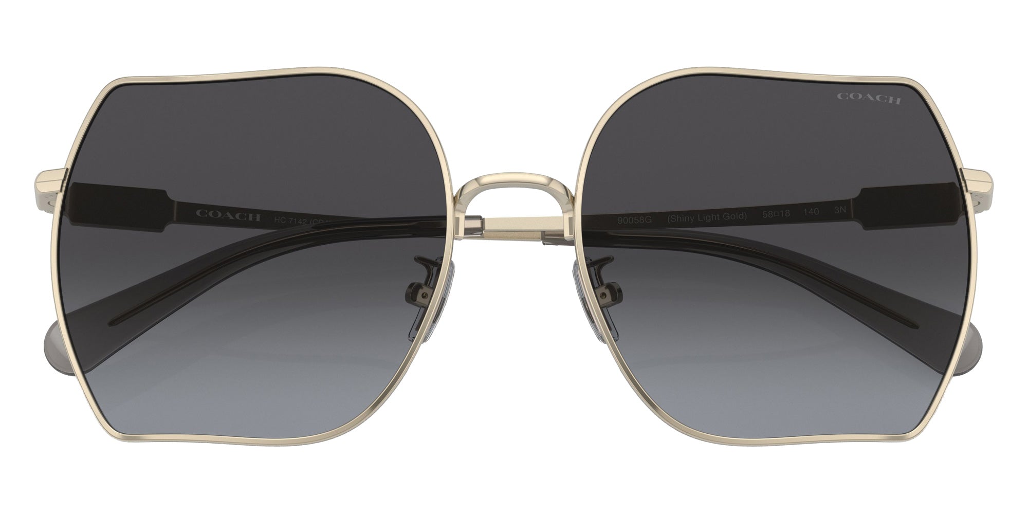 Coach HC7142 CD476 90058G 58 - Shiny Light Gold / Gray Gradient #id:hc714290058g_s:100120