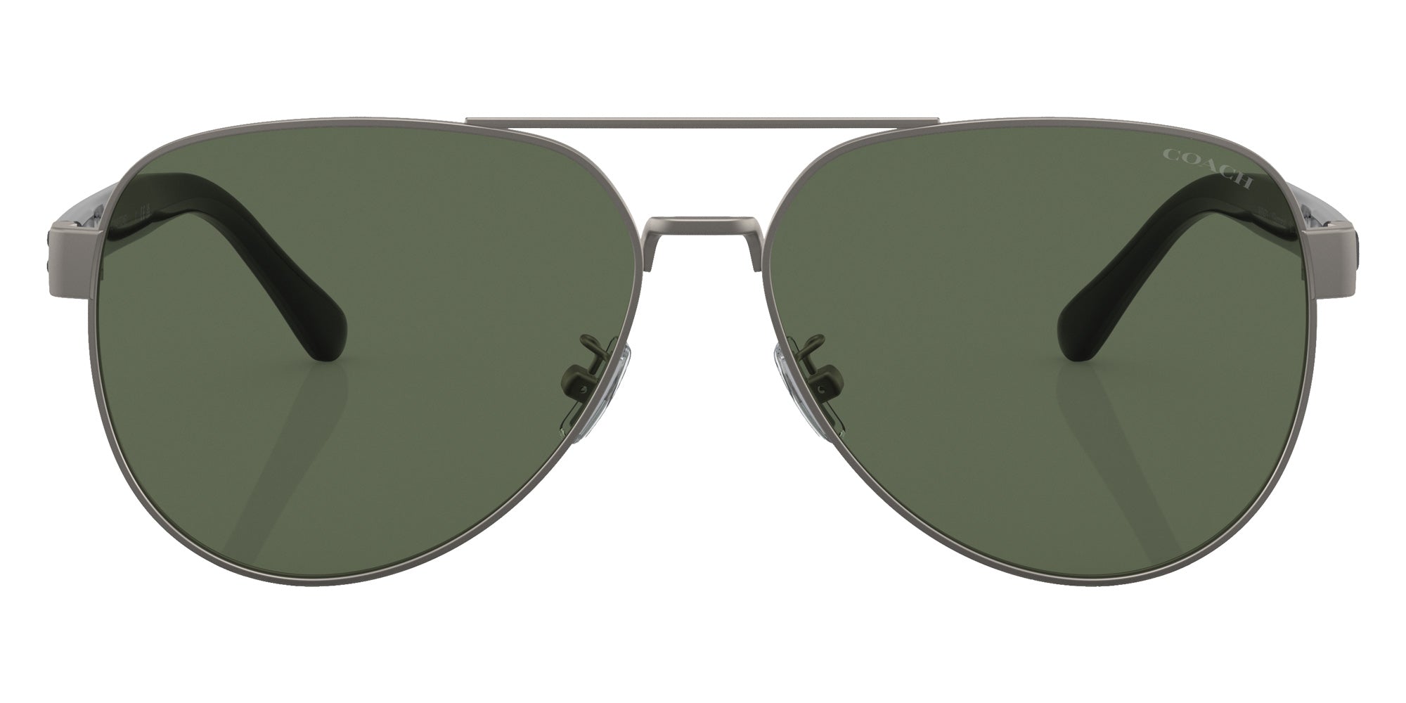 Coach HC7143 CD467 900471 61 - Satin Gunmetal / Dark Green Solid #id:hc7143900471_s:100100