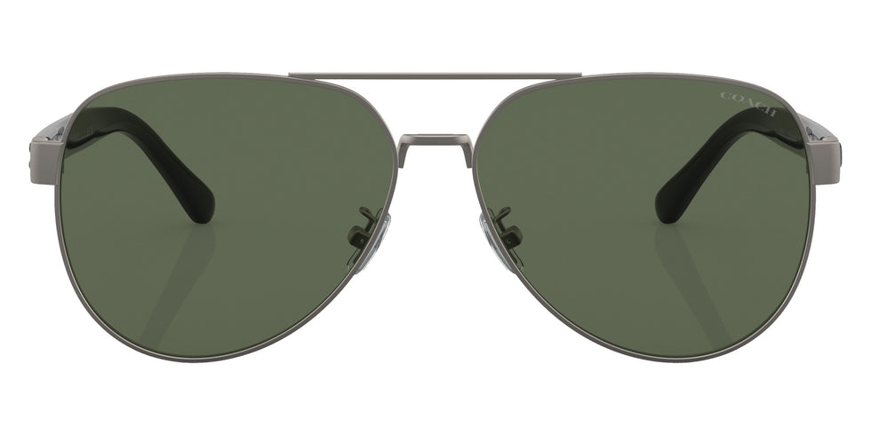 Coach HC7143 CD467 900471 61 - Satin Gunmetal / Dark Green Solid #id:hc7143900471_s:100100