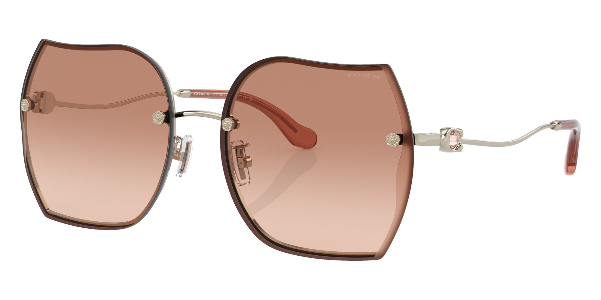 Coach HC7146BD CD454 900513 60 - Shiny Light Gold / Brown Gradient #id:hc7146bd900513_s:100105