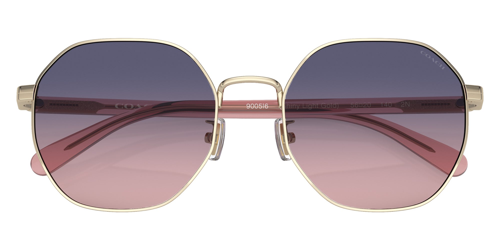 Coach HC7147 CH556 9005I6 56 - Shiny Light Gold / Blue Pink Gradient #id:hc71479005i6_s:104120