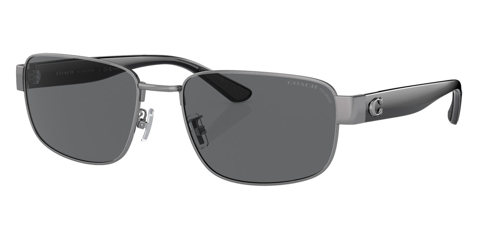 Coach HC7149 CH579 900481 59 - Shiny Gunmetal / Gray Solid Polarized #id:hc7149900481_s:100105