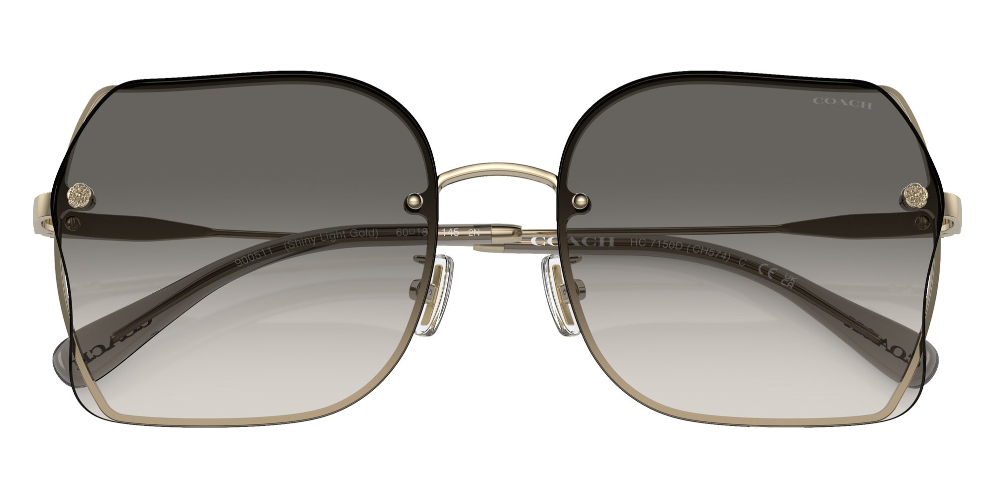 Coach HC7150D CH574 900511 60 - Shiny Light Gold / Black Gray Sand Gradient #id:hc7150d900511_s:100120
