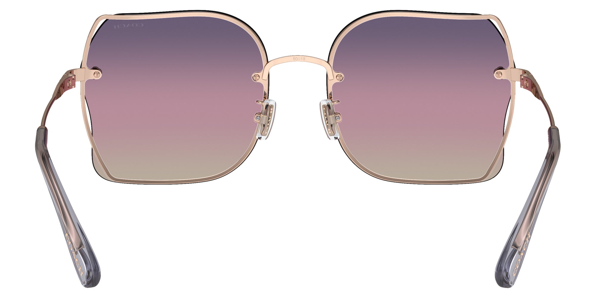 Coach HC7150D CH574 9331U6 60 - Shiny Rose Gold / Purple Pink Peach Gradient #id:hc7150d9331u6_s:102115