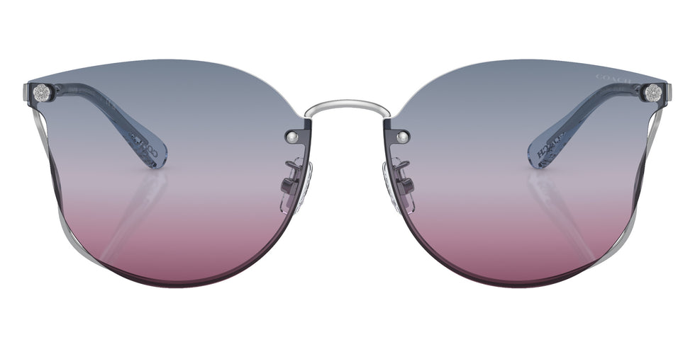 Coach HC7151D CH573 9001I8 63 - Shiny Silver / Blue Purple Pink Gradient #id:hc7151d9001i8_s:100100
