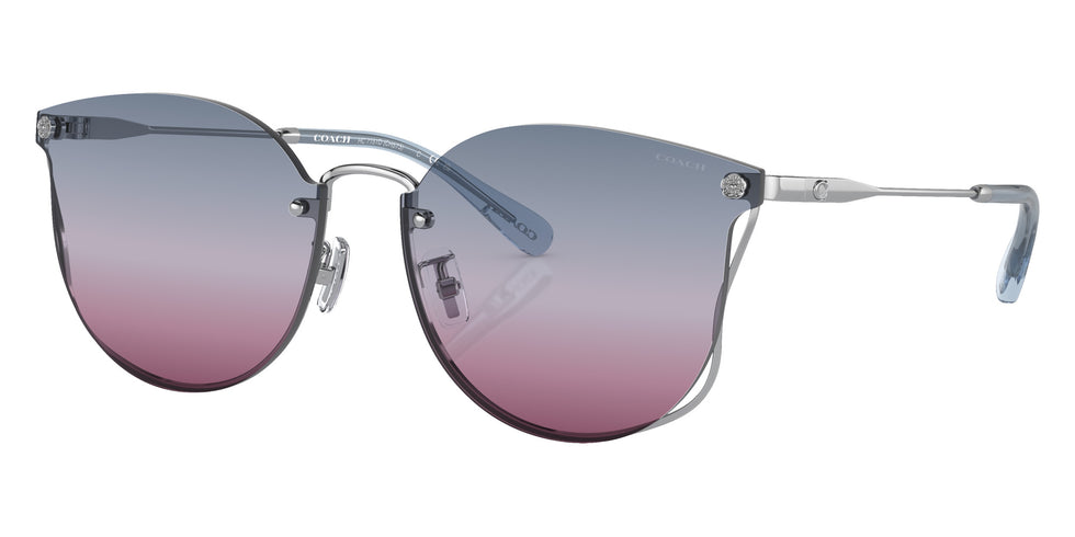 Coach HC7151D CH573 9001I8 63 - Shiny Silver / Blue Purple Pink Gradient #id:hc7151d9001i8_s:100105