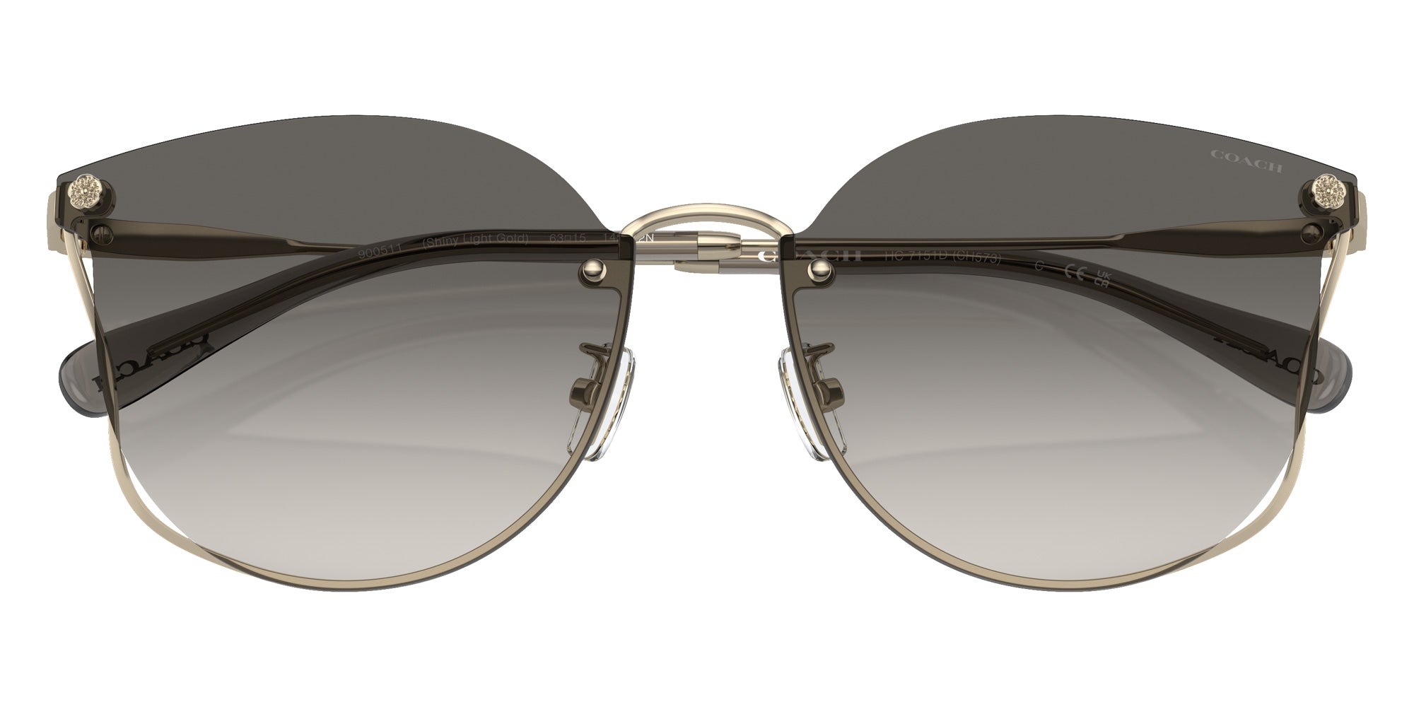 Coach HC7151D CH573 900511 63 - Shiny Light Gold / Black Gray Sand Gradient #id:hc7151d900511_s:100120