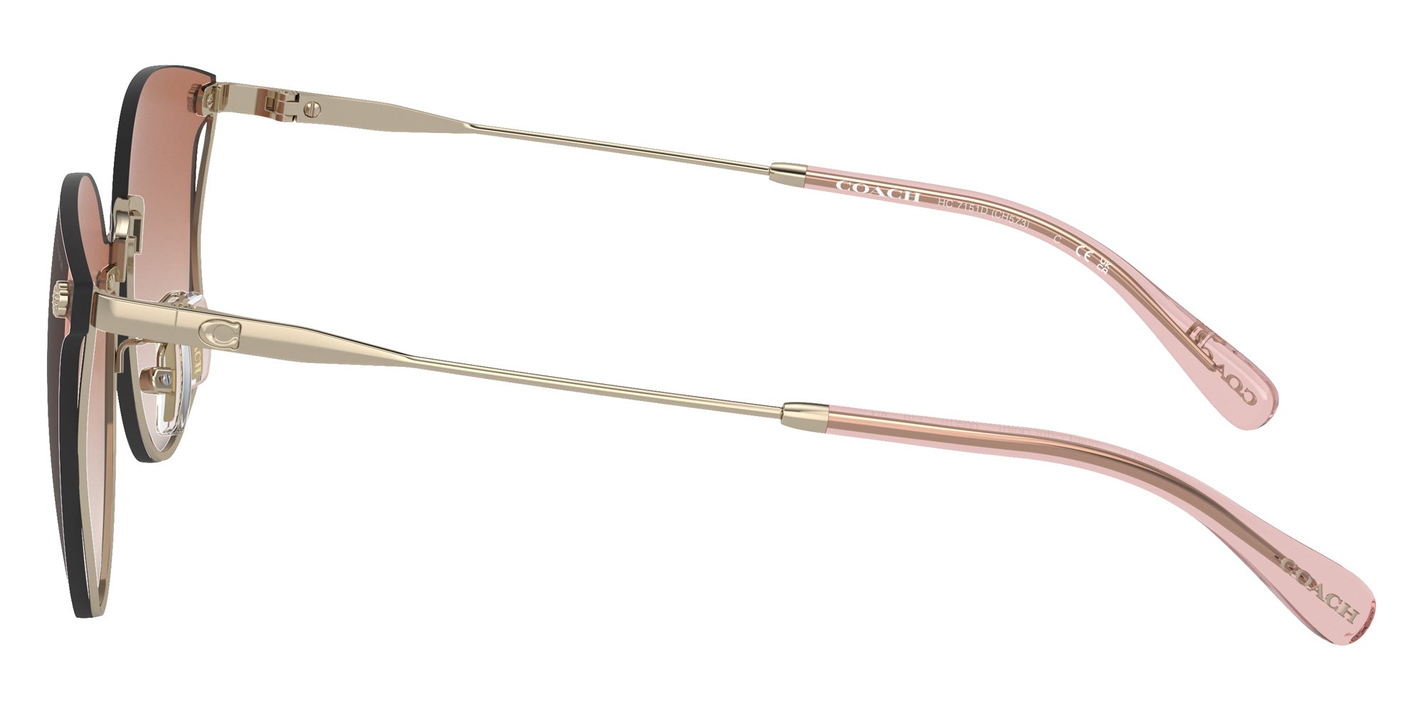 Coach HC7151D CH573 900513 63 - Shiny Light Gold / Brown Pink Gradient #id:hc7151d900513_s:102110