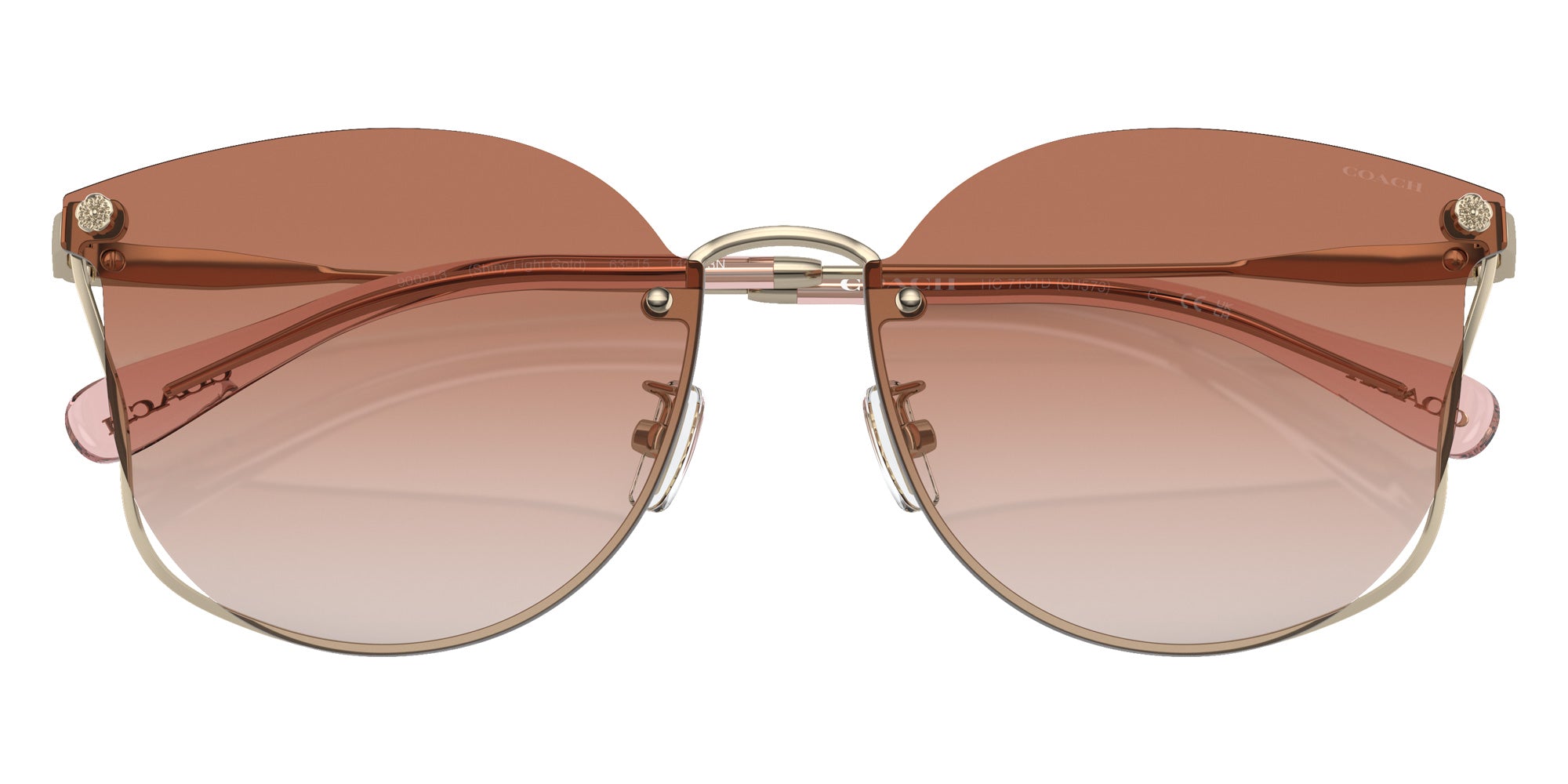 Coach HC7151D CH573 900513 63 - Shiny Light Gold / Brown Pink Gradient #id:hc7151d900513_s:102120