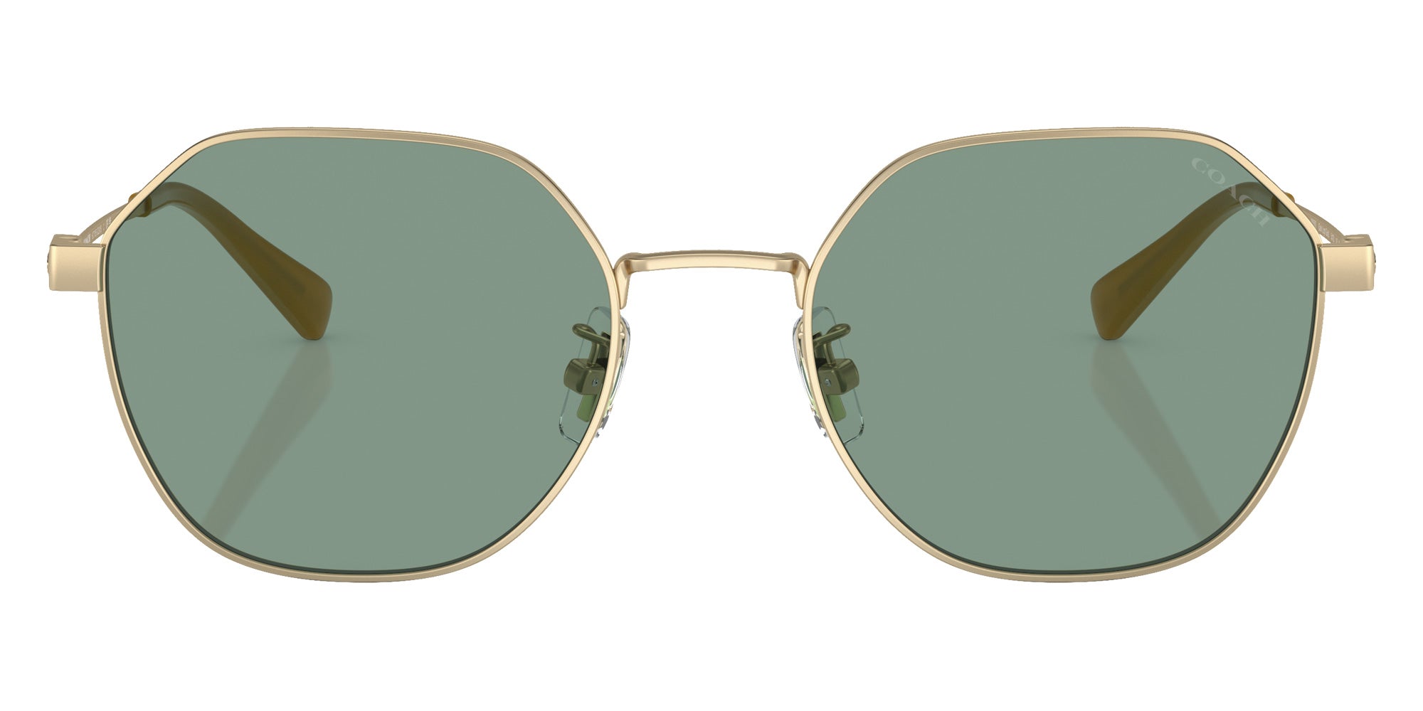 Coach HC7155 CL915 900582 54 - Light Gold / Green Solid #id:hc7155900582_s:100100