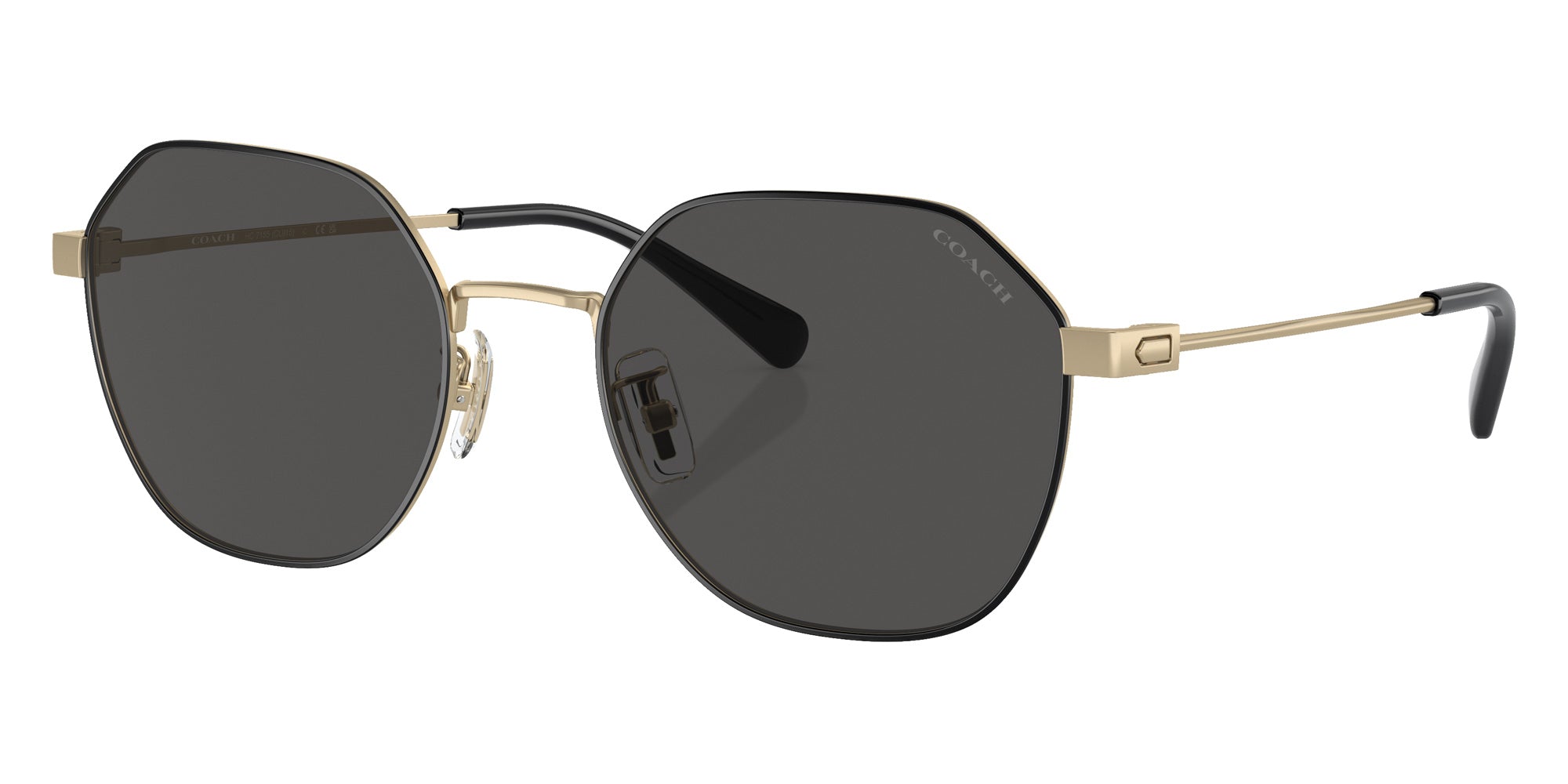 Coach HC7155 CL915 900587 54 - Shiny Light Gold / Gray Solid #id:hc7155900587_s:102105
