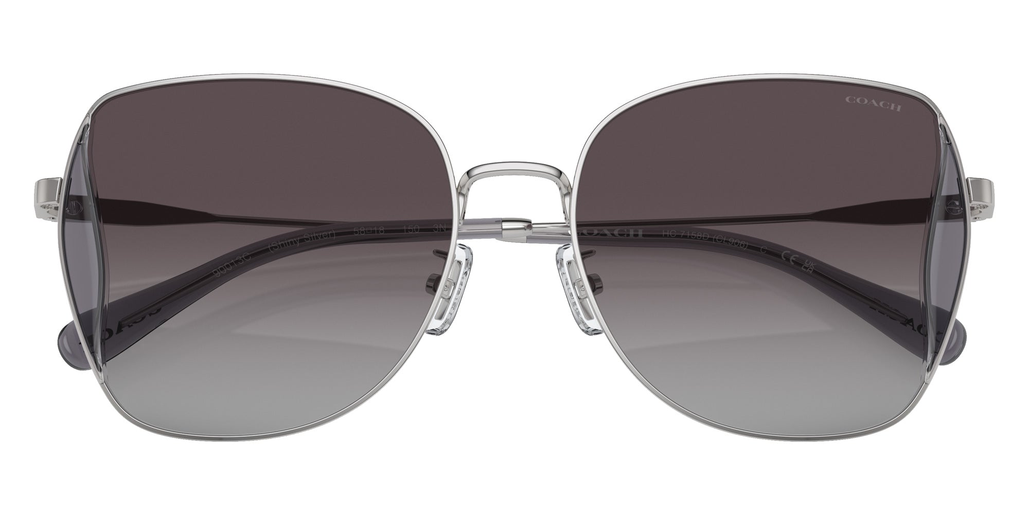 Coach HC7158D CL906 90013C 58 - Shiny Silver / Gray Gradient #id:hc7158d90013c_s:100120