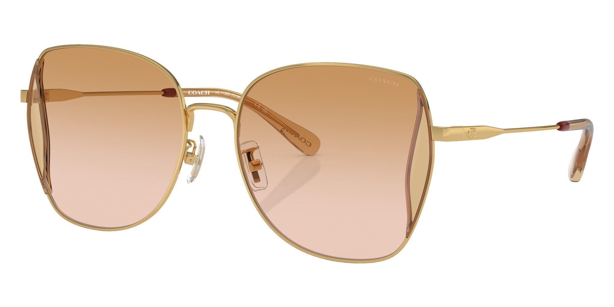 Coach HC7158D CL907 94412D 58 - Shiny Gold / Peach Blush Gradient #id:hc7158d94412d_s:100105