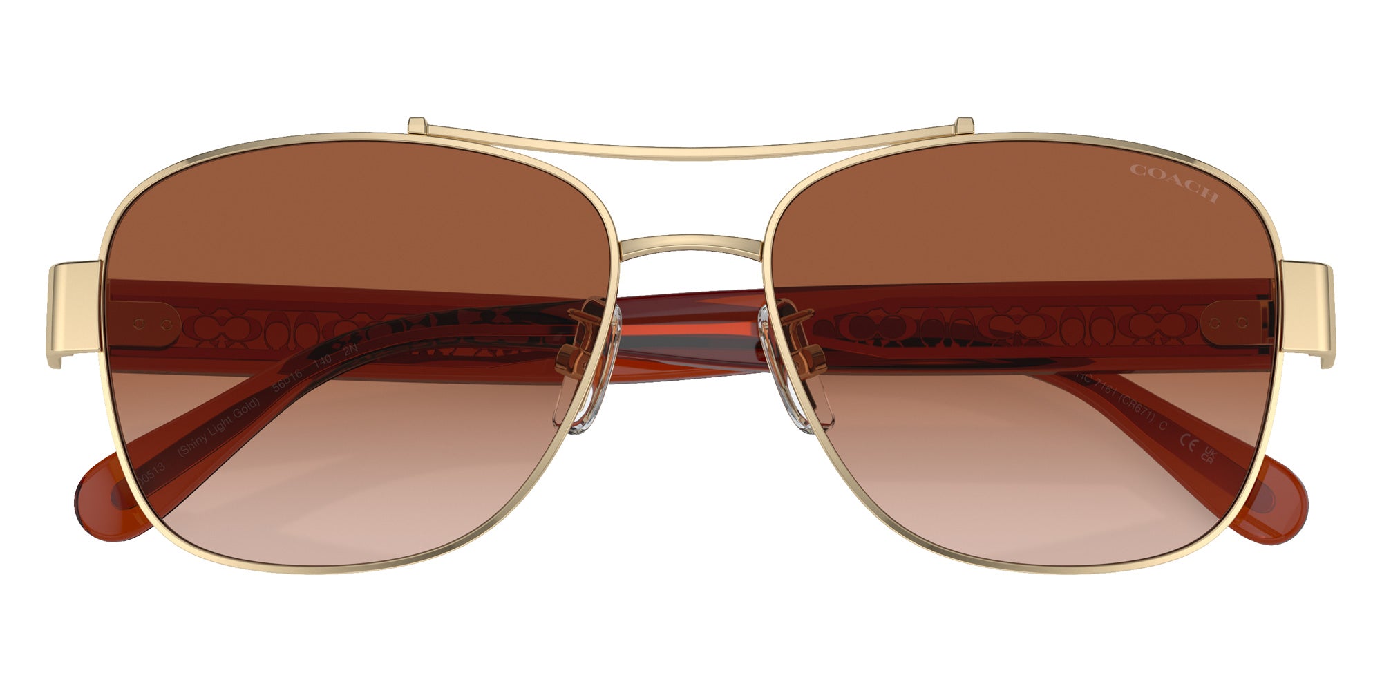 Coach HC7161 CR617 900513 56 - Shiny Light Gold / Brown Gradient #id:hc7161900513_s:102120