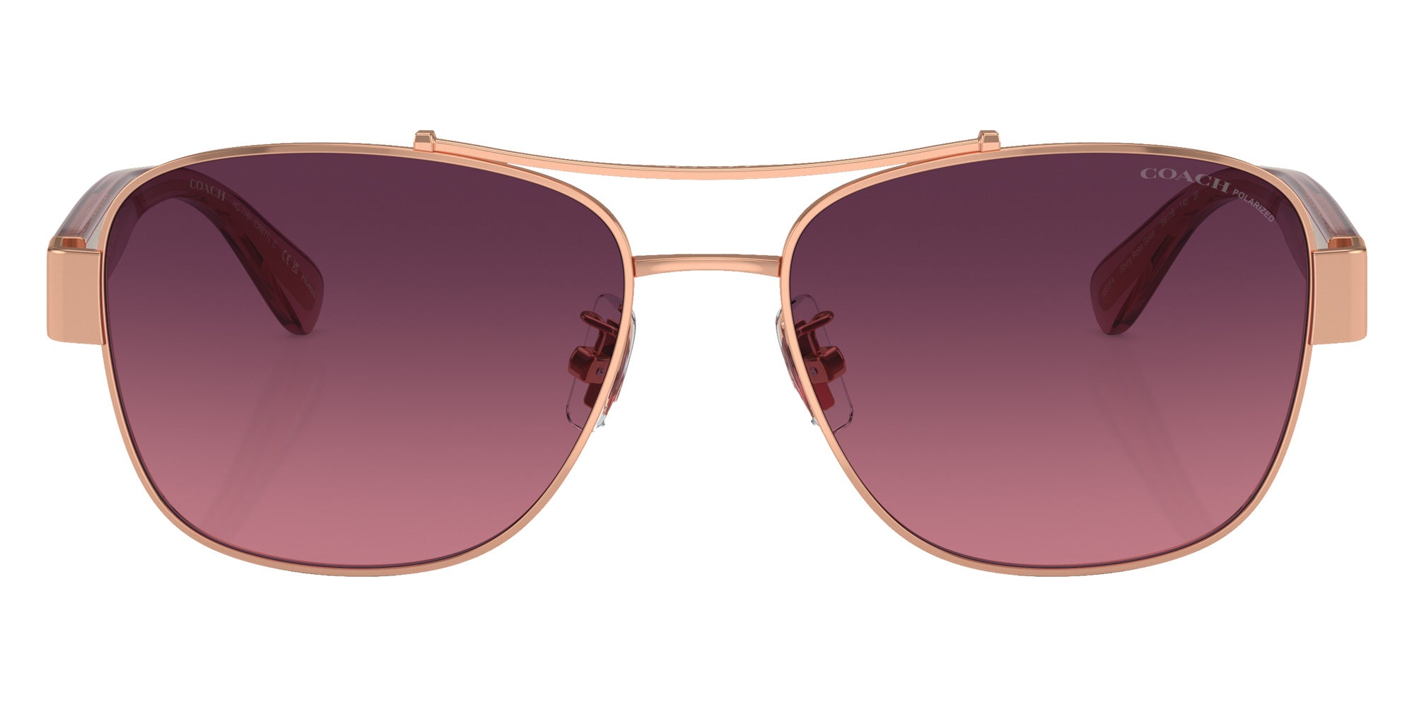 Coach HC7161 CR617 9331F4 56 - Shiny Rose Gold / Burgundy Gradient Polarized #id:hc71619331f4_s:106100