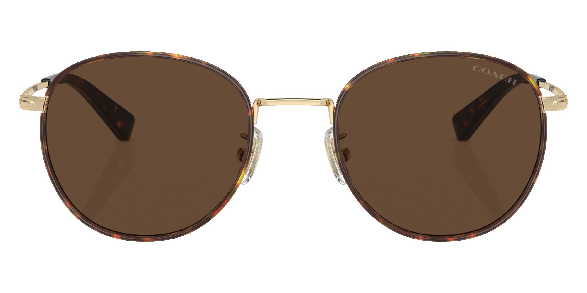 Coach HC7163 CR631 90053G 52 - Light Gold/Dark Tortoise / Brown Solid #id:hc716390053g_s:100100