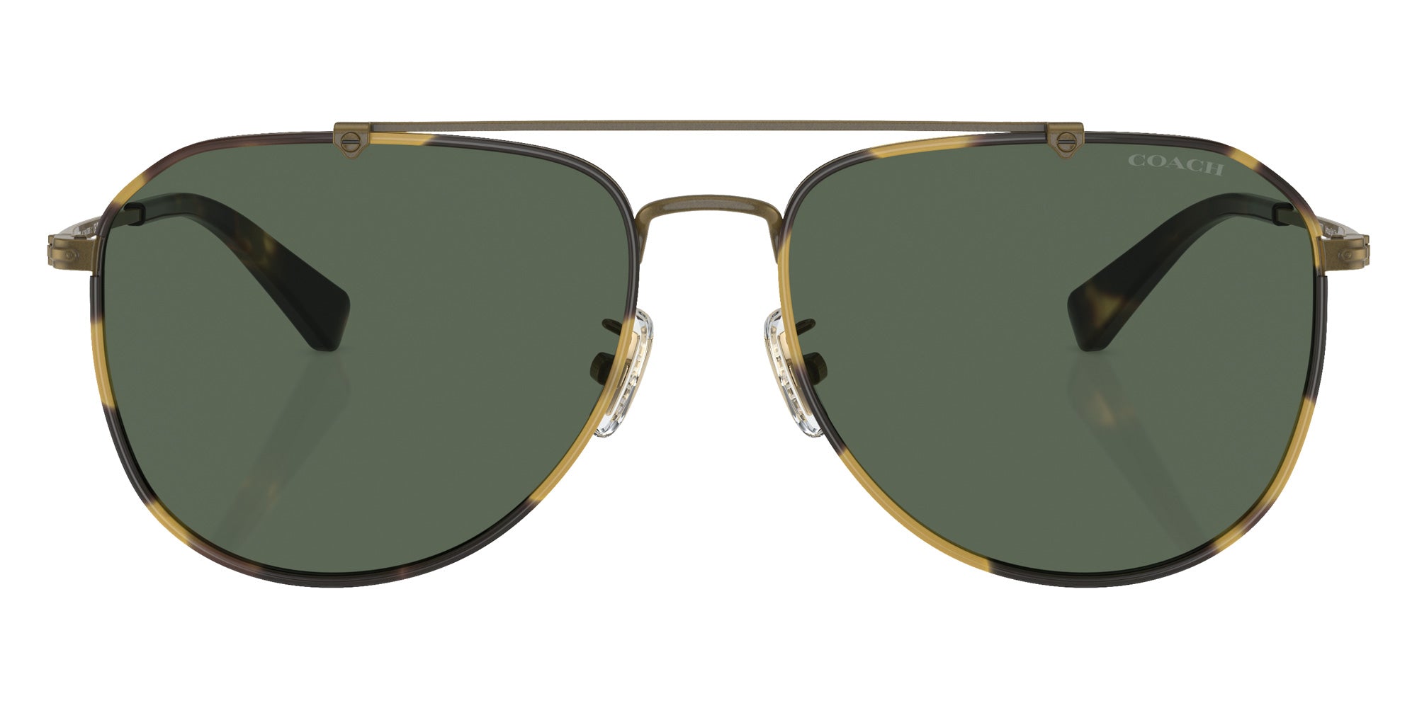 Coach HC7164 CR626 933371 59 - Antique Gold/Tokyo Tortoise / Green Solid #id:hc7164933371_s:102100
