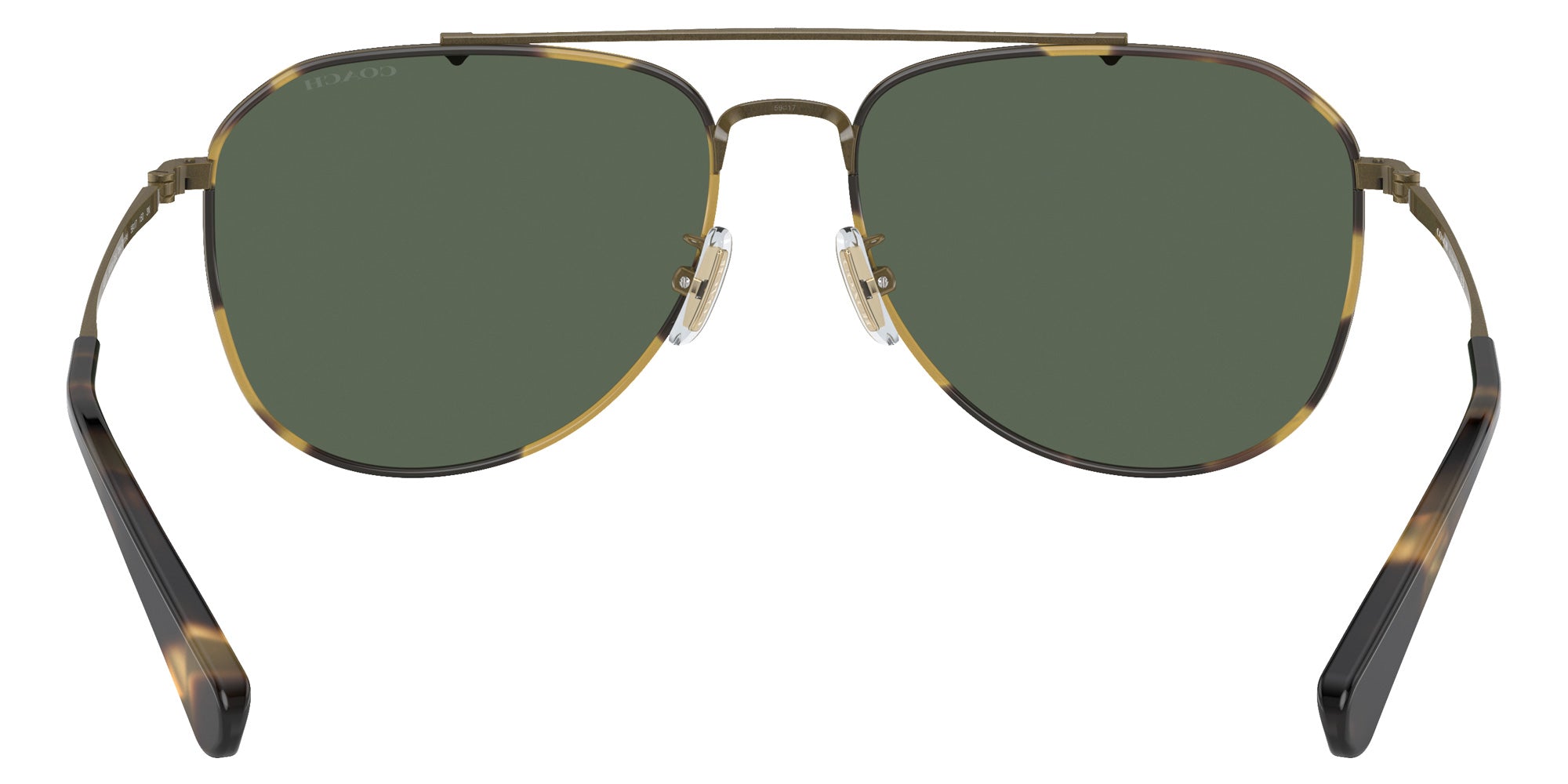 Coach HC7164 CR626 933371 59 - Antique Gold/Tokyo Tortoise / Green Solid #id:hc7164933371_s:102115