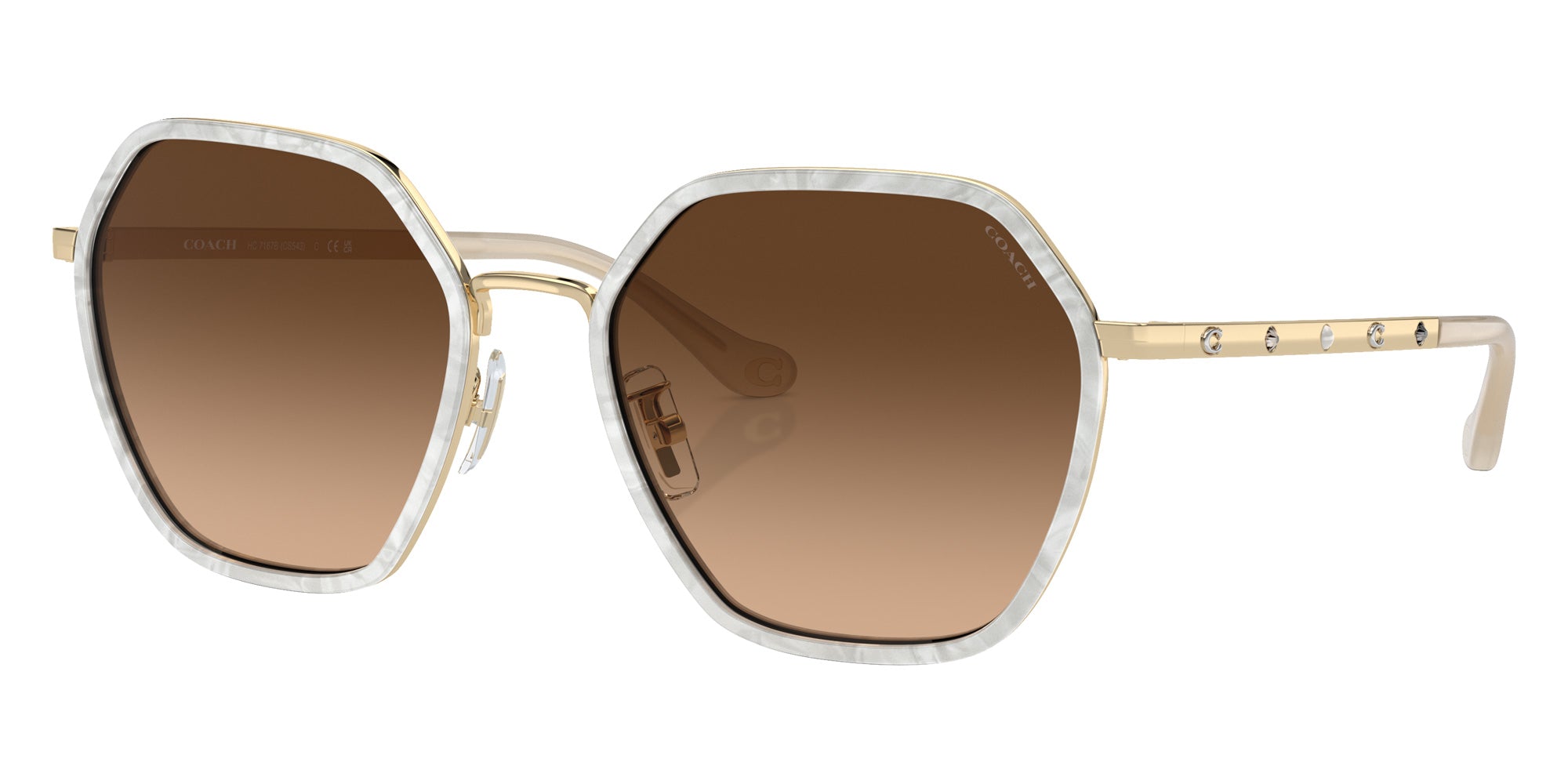 Coach HC7167B CS543 944374 56 - Cream Pearl Brown Gradient / Brown Gradient #id:hc7167b944374_s:100105