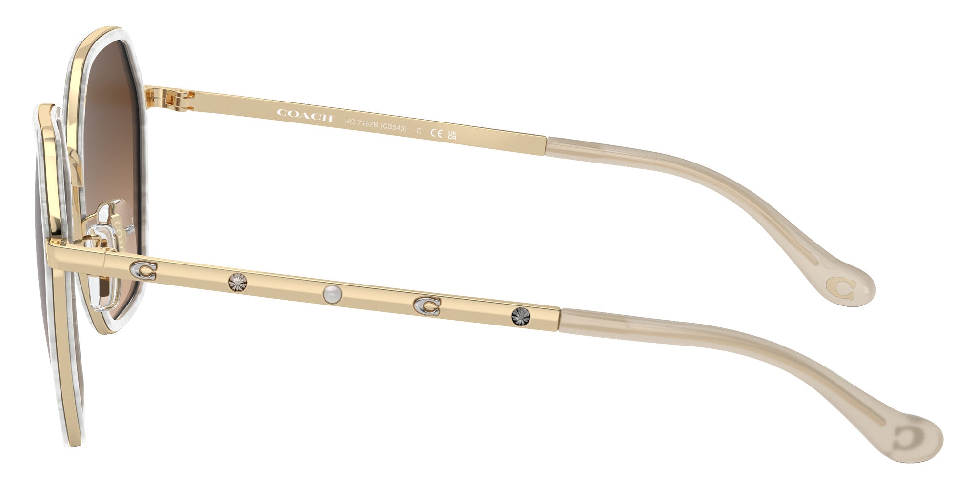 Coach HC7167B CS543 944374 56 - Cream Pearl Brown Gradient / Brown Gradient #id:hc7167b944374_s:100110