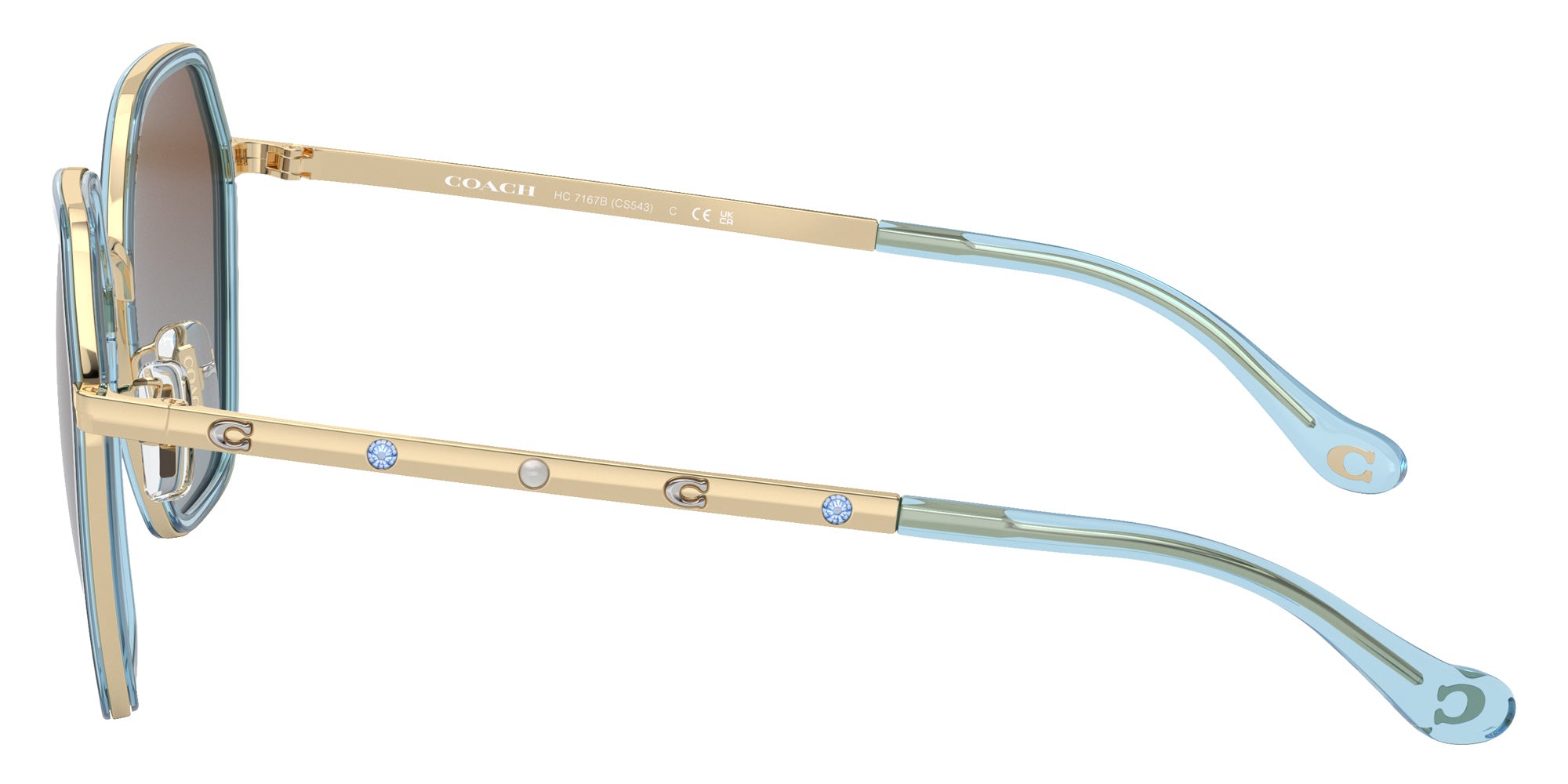 Coach HC7167B CS543 944513 56 - Transparent Blue / Blue Brown Gradient #id:hc7167b944513_s:104110