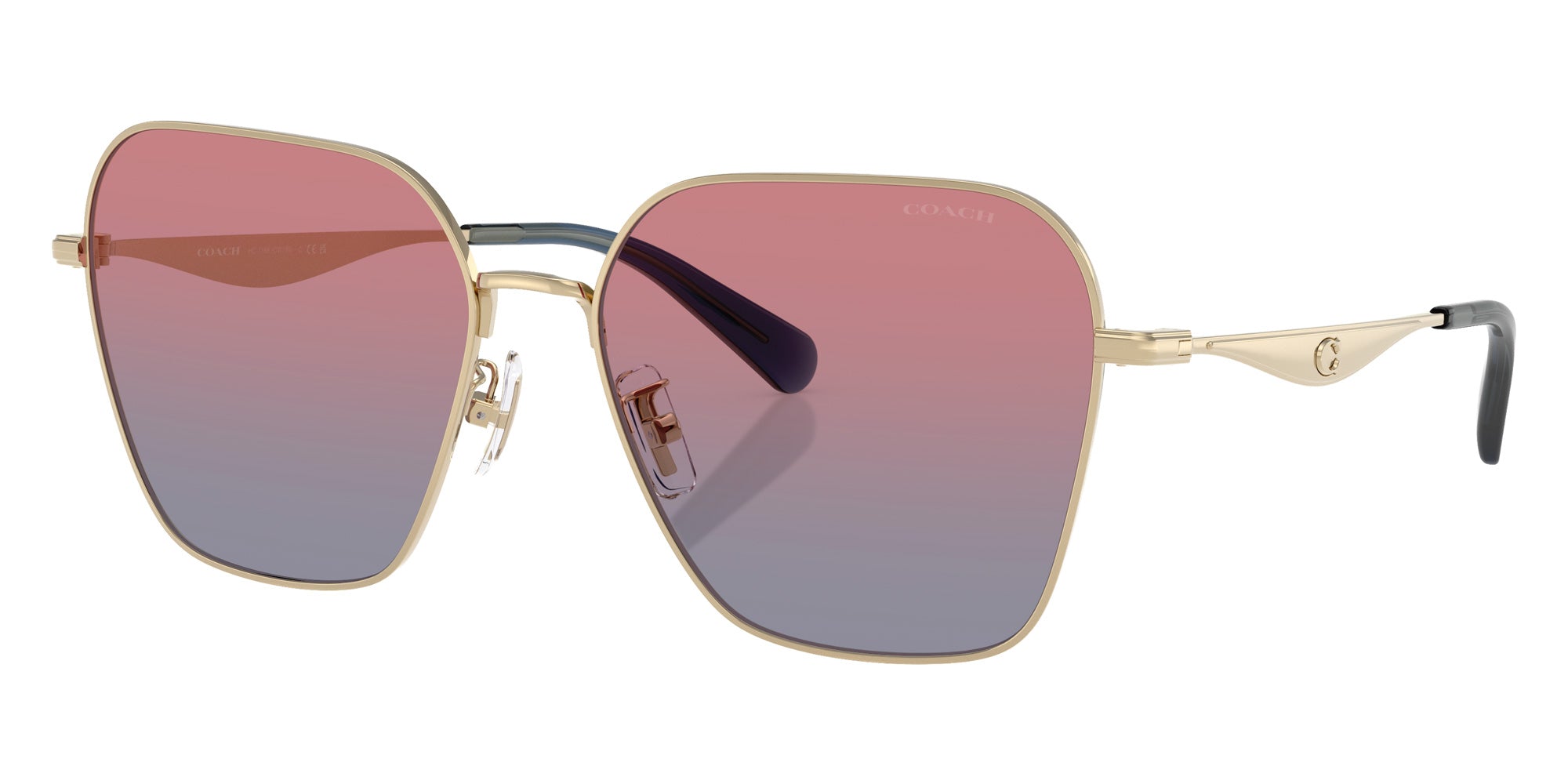 Coach HC7168 CW189 90050Q 58 - Shiny Light Gold / Blue Saddle Gradient #id:hc716890050q_s:100105