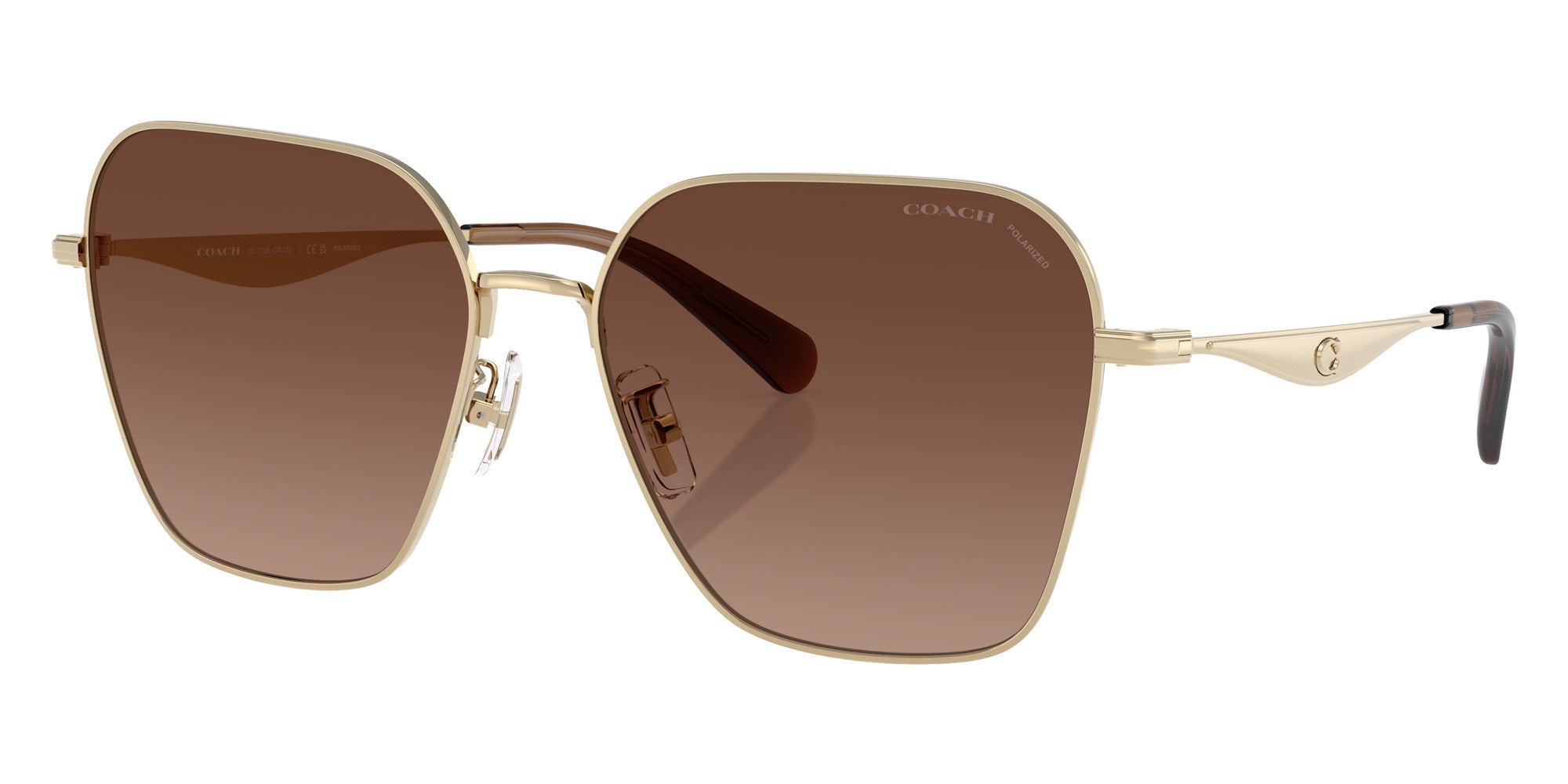 Coach HC7168 CW189 9005T5 58 - Shiny Light Gold / Brown Gradient Polarized #id:hc71689005t5_s:106105