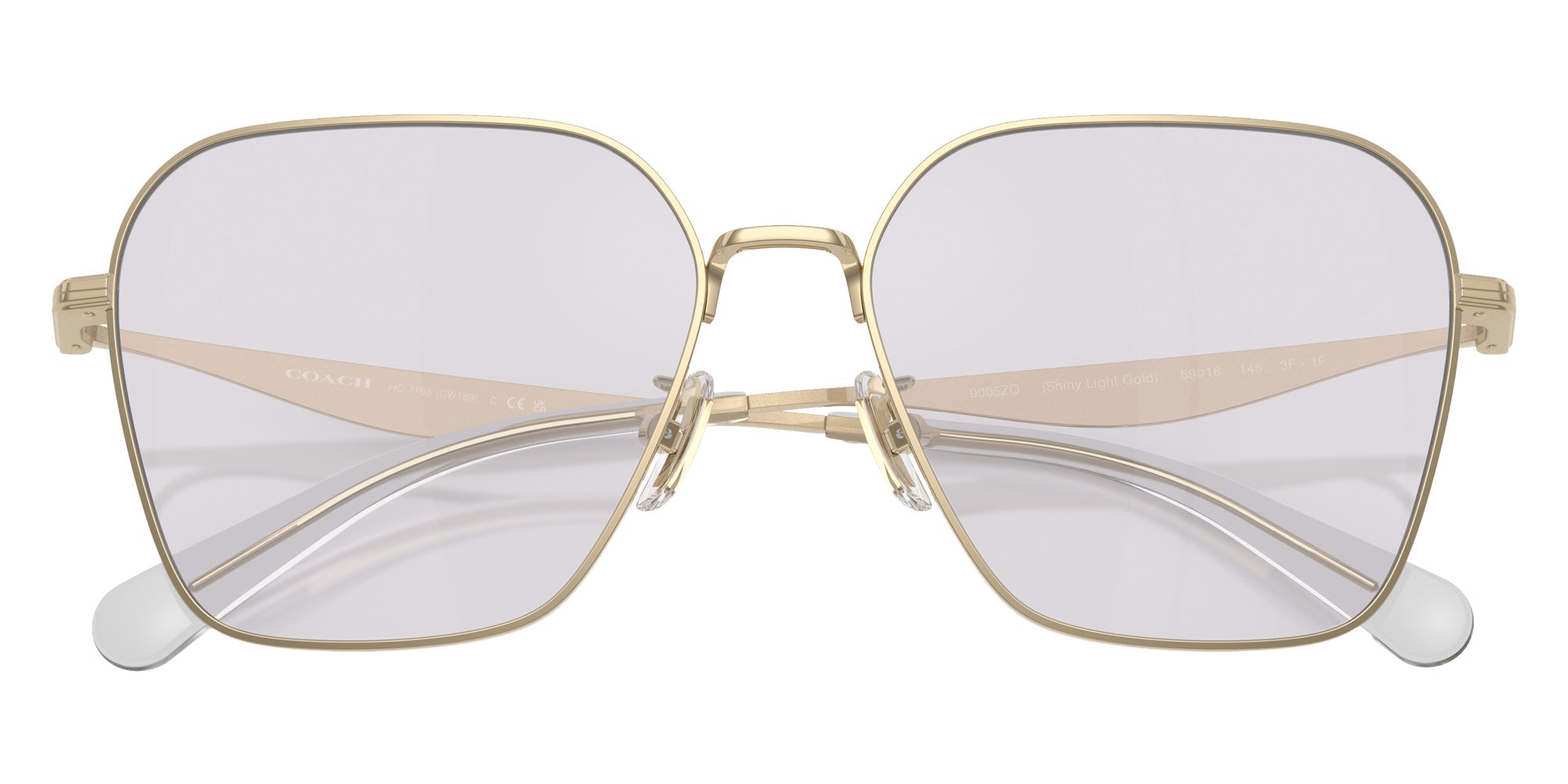 Coach HC7168 CW189 9005ZQ 58 - Shiny Light Gold / Gray Photochromatic Mirrored #id:hc71689005zq_s:108125