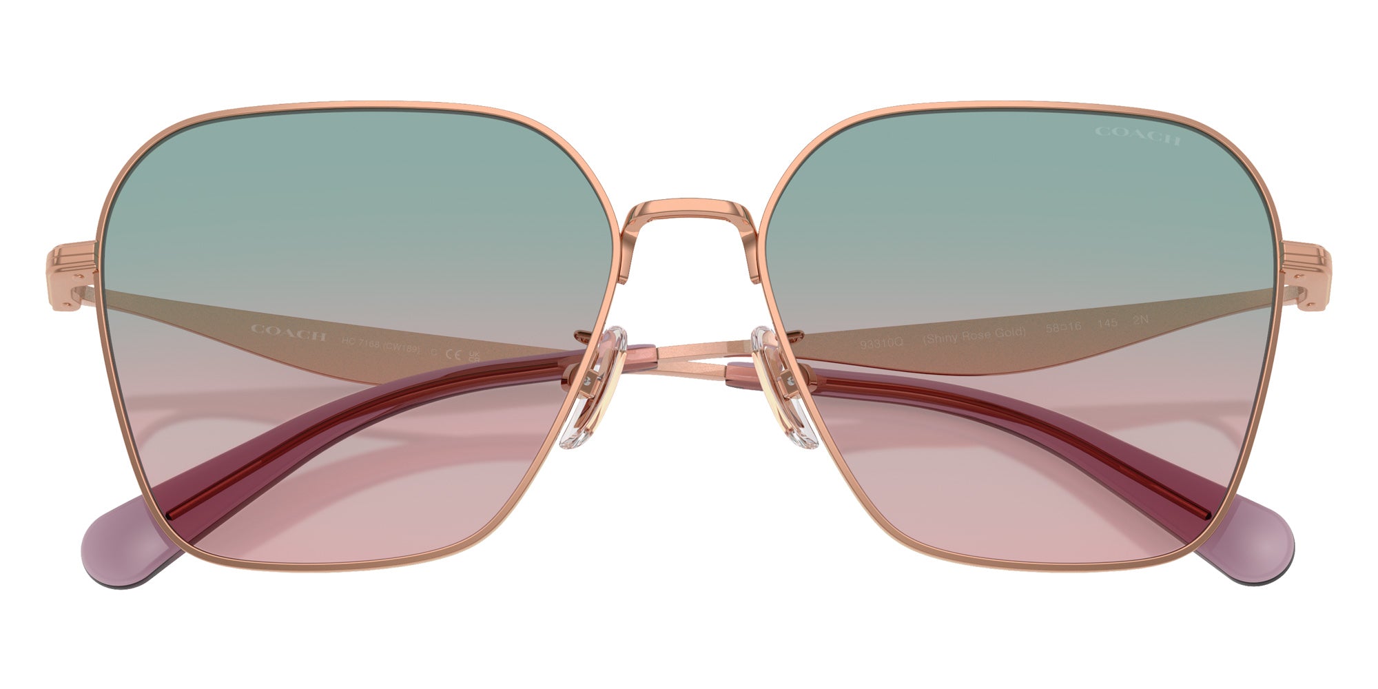 Coach HC7168 CW189 93310Q 58 - Shiny Rose Gold / Forest Grape Gradient #id:hc716893310q_s:110120