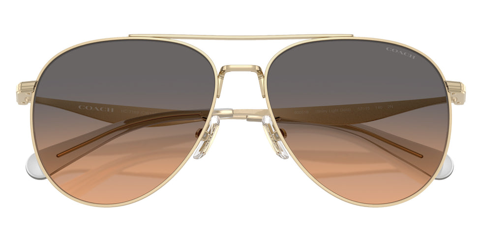 Coach HC7169 CW193 900518 57 - Shiny Light Gold / Smokey Peach Gradient #id:hc7169900518_s:104120