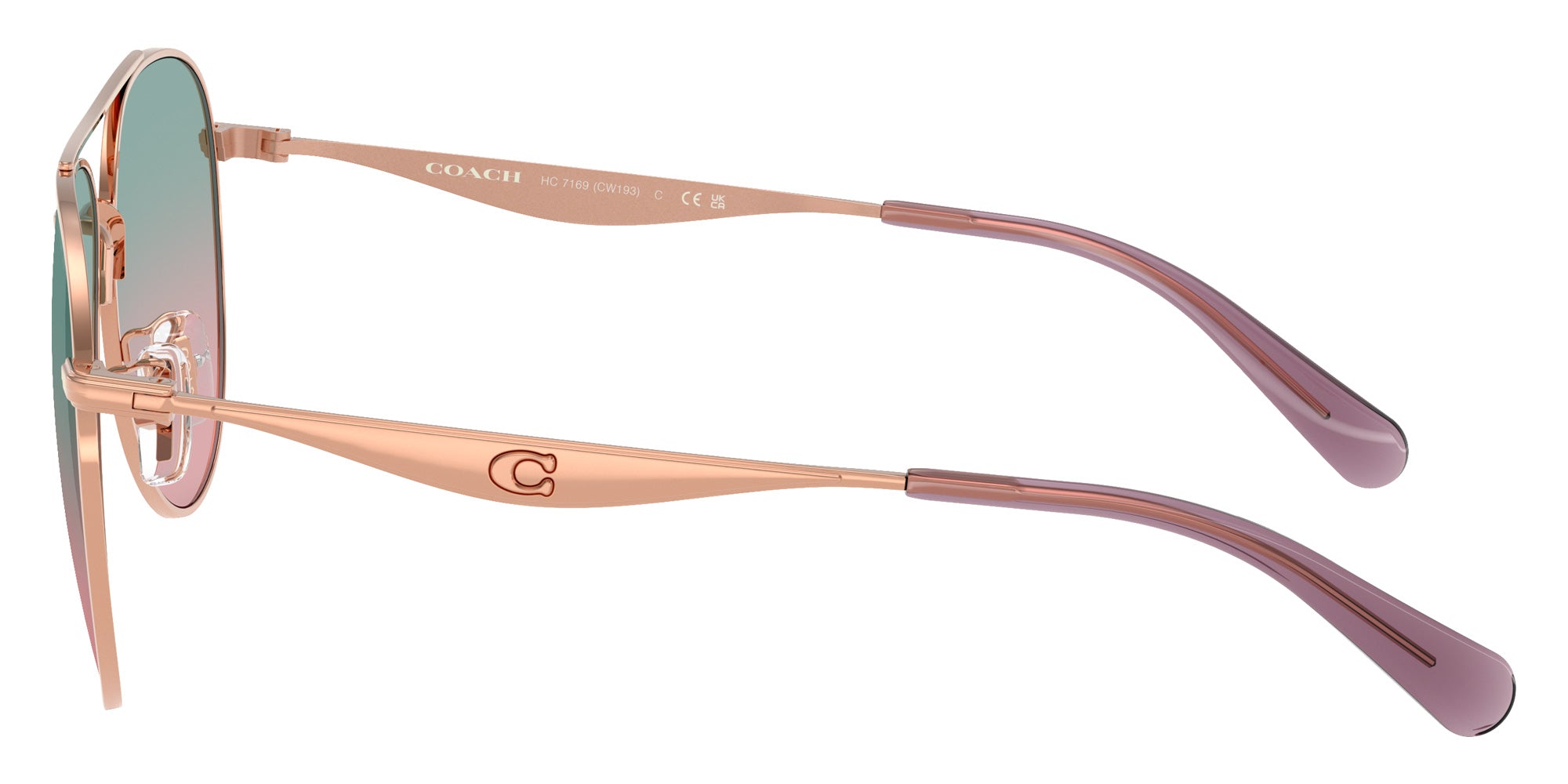 Coach HC7169 CW193 93310Q 57 - Shiny Rose Gold / Forest Grape Gradient #id:hc716993310q_s:108110