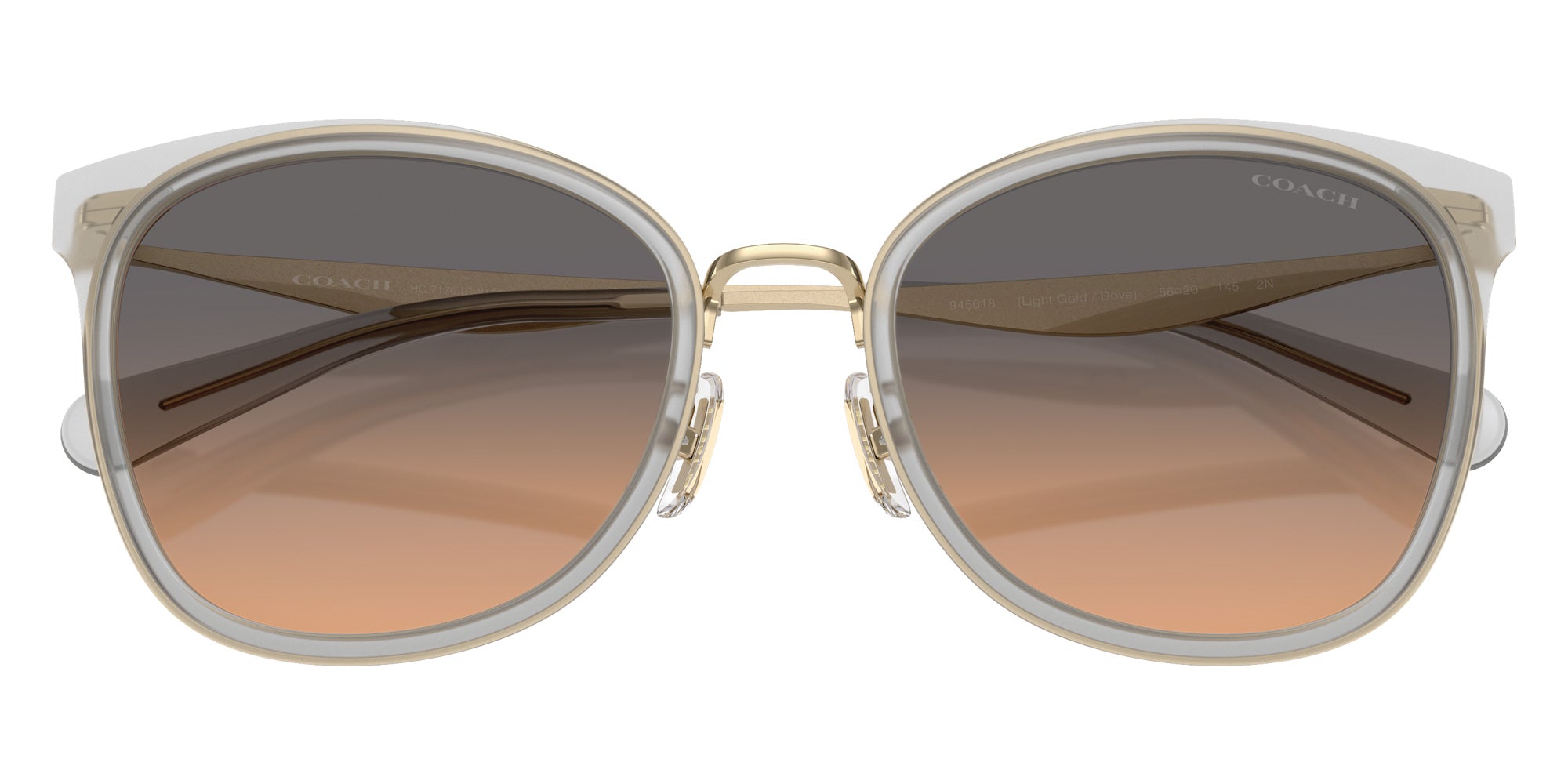 Coach HC7170 CW185 945018 56 - Light Gold/Dove / Smokey Peach Gradient #id:hc7170945018_s:100120