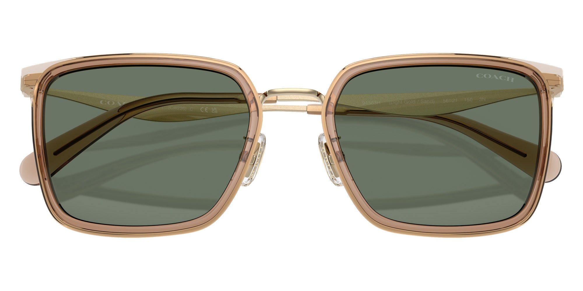 Coach HC7171 CW226 94563H 56 - Light Gold/Sand / Green Solid #id:hc717194563h_s:104120