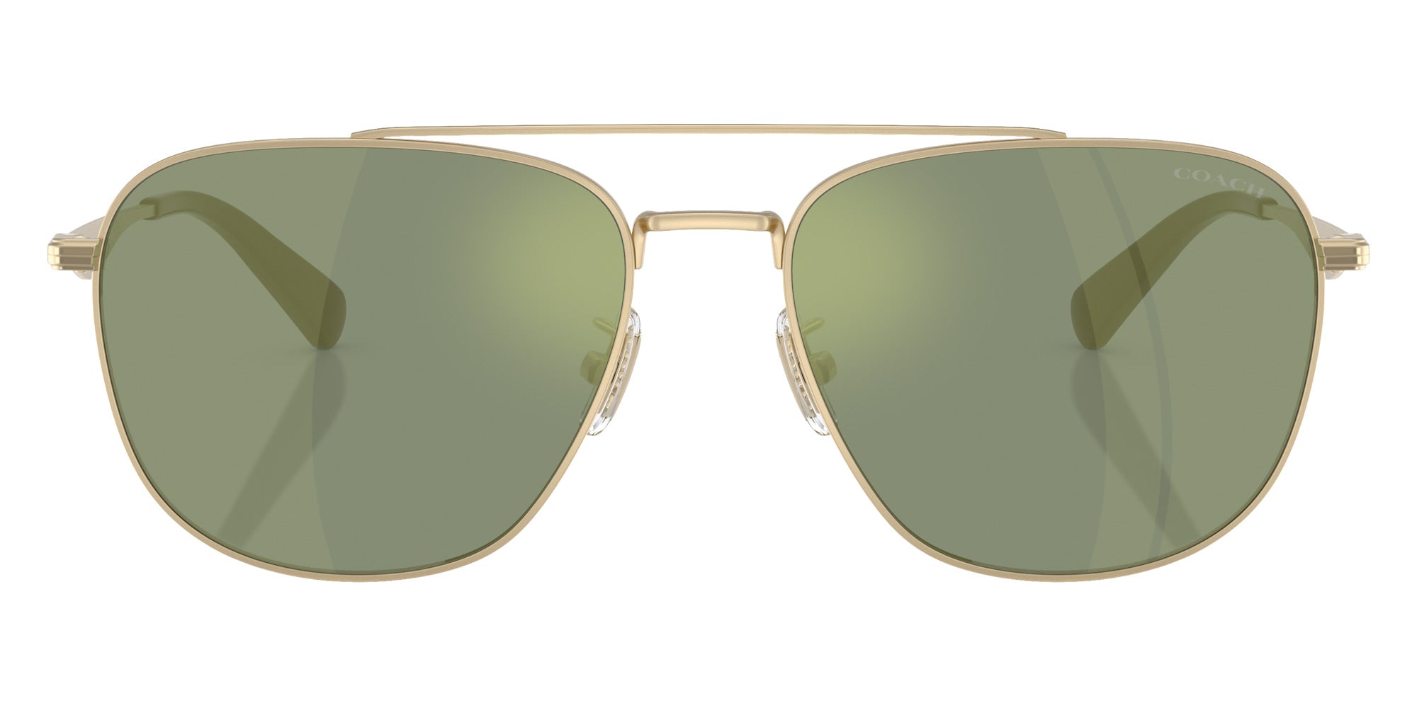 Coach HC7172 CW404 90056R 59 - Satin Light Gold / Green Solid Mirrored #id:hc717290056r_s:100100