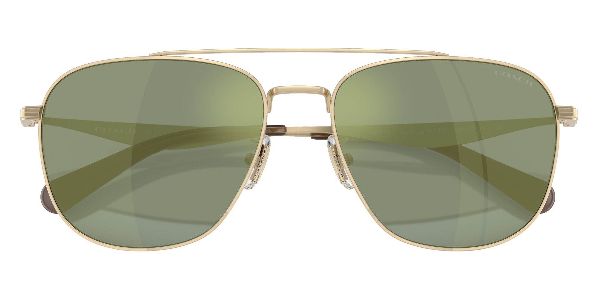 Coach HC7172 CW404 90056R 59 - Satin Light Gold / Green Solid Mirrored #id:hc717290056r_s:100120
