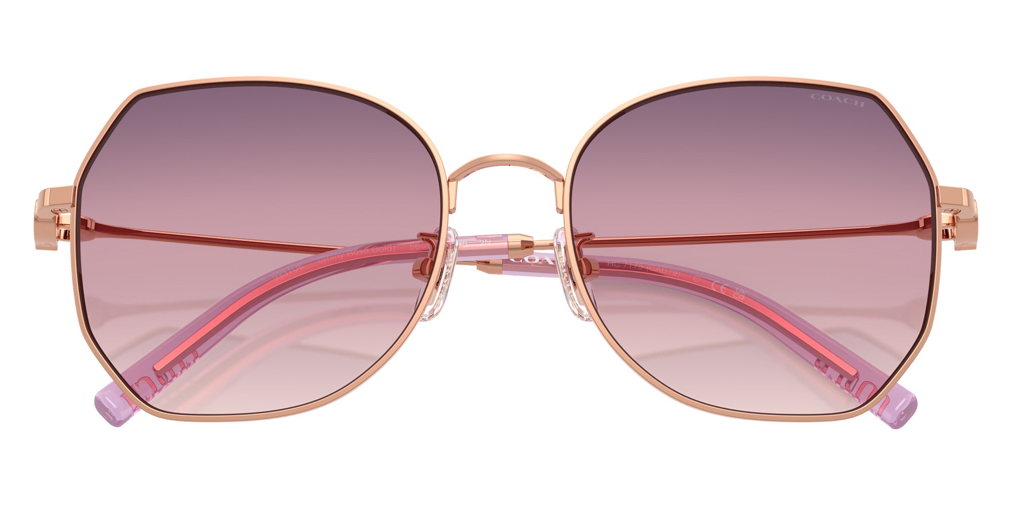 Coach HC7175 CAD79 9331U6 56 - Shiny Rose Gold / Purple Blue Gradient #id:hc71759331u6_s:106120
