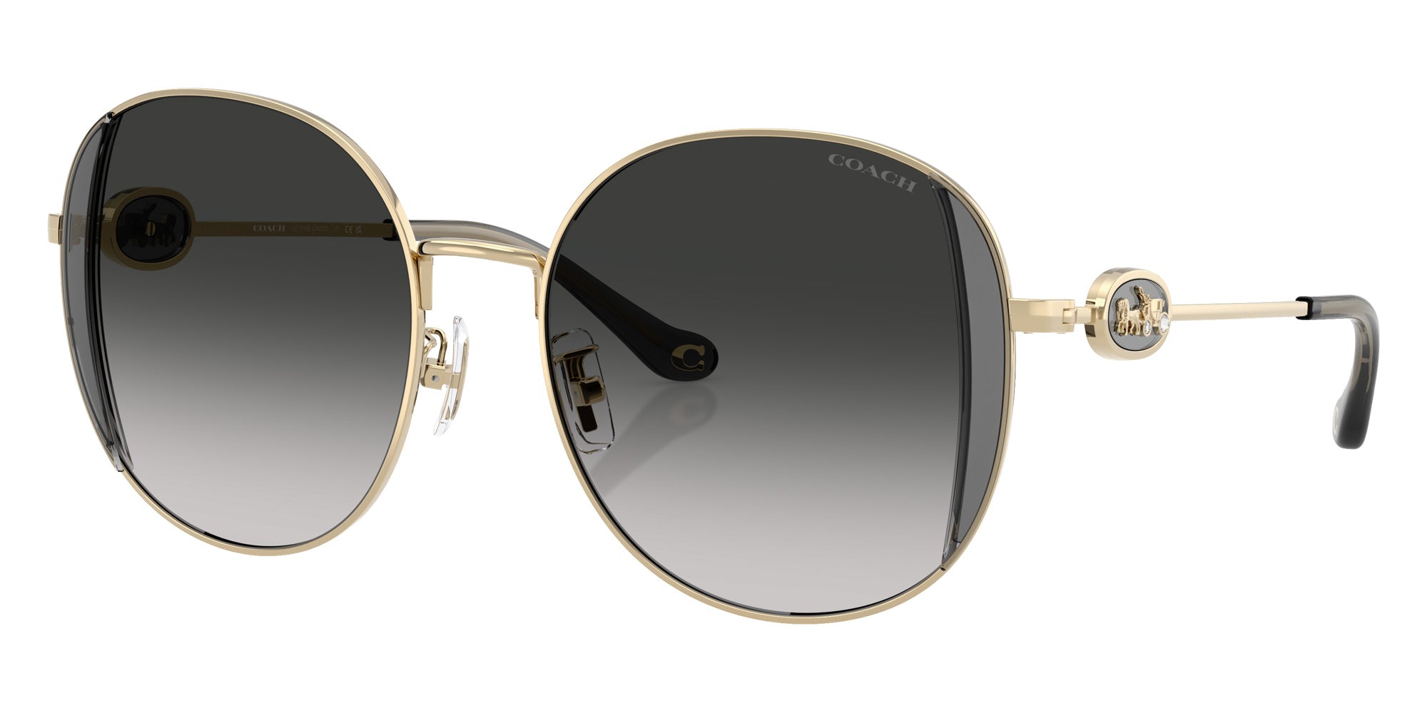 Coach HC7176B CAD73 90053C 54 - Shiny Light Gold/Smoke / Gray Gradient #id:hc7176b90053c_s:102105