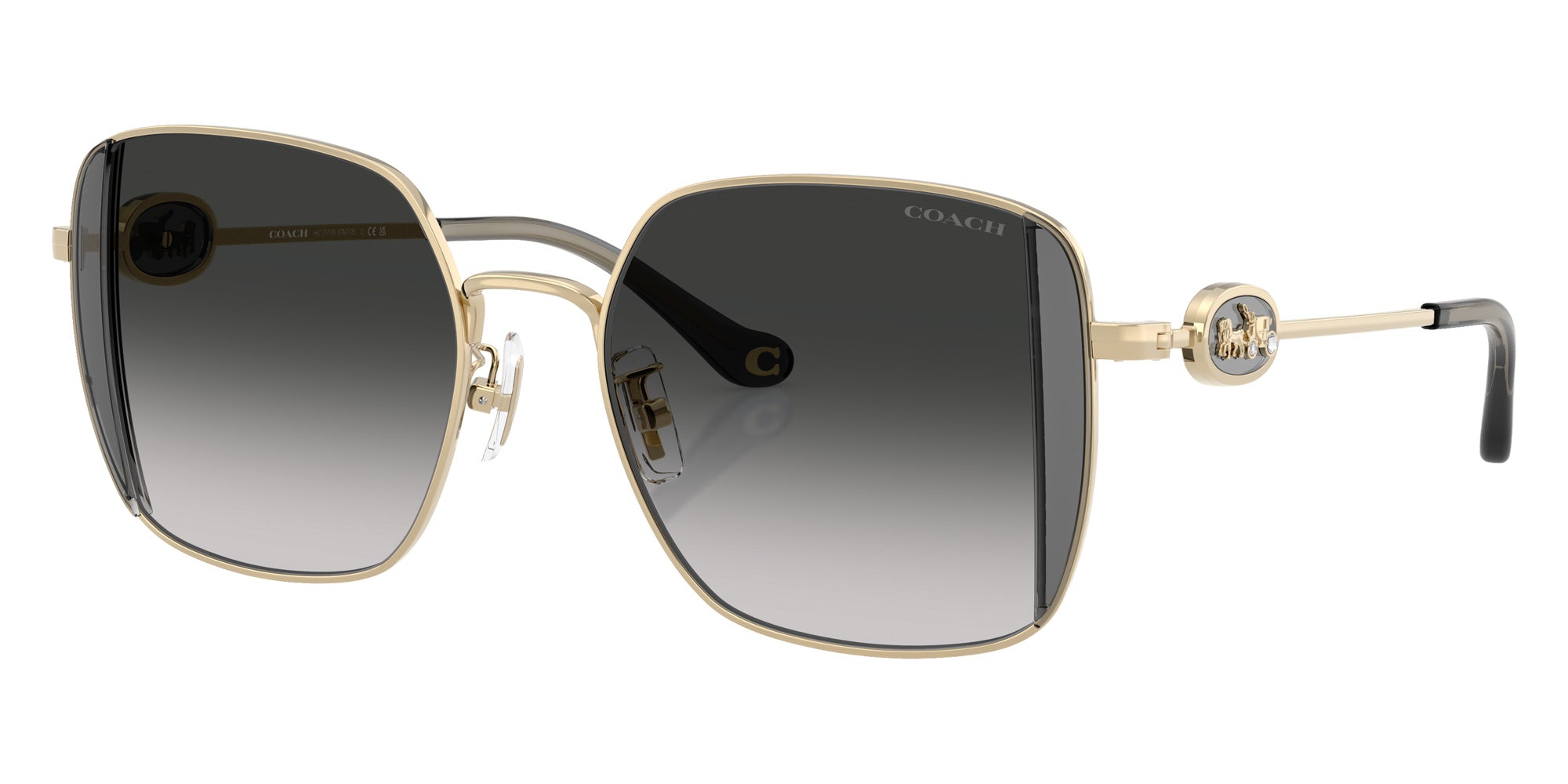Coach HC7177B CAD72 90053C 51 - Shiny Light Gold/Smoke / Gray Gradient #id:hc7177b90053c_s:102105