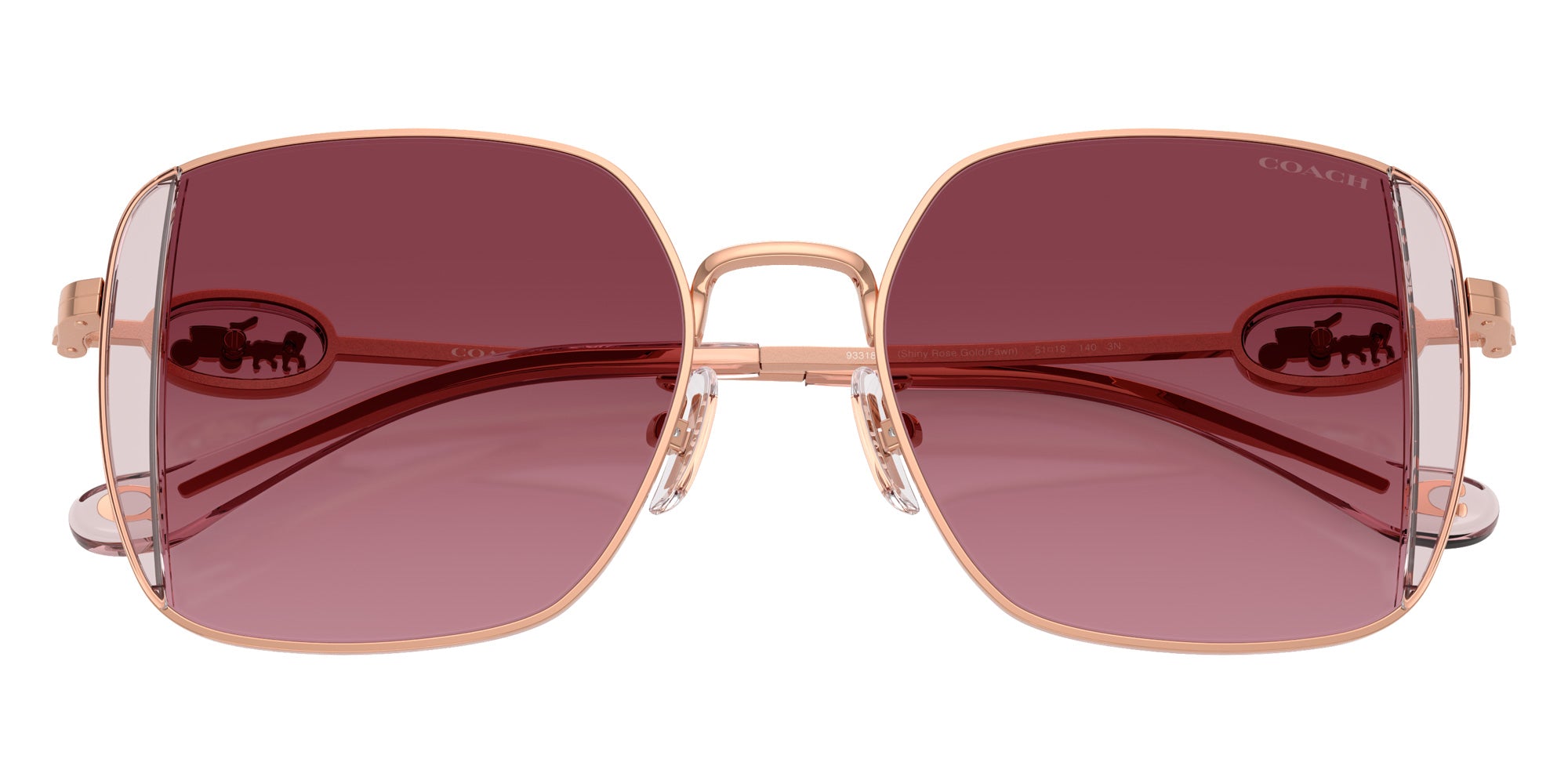 Coach HC7177B CAD72 93318H 51 - Shiny Rose Gold/Rose / Berry Gradient #id:hc7177b93318h_s:106120