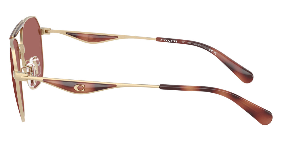 Coach HC7178 CAE80 90050H 57 - Satin Light Gold/Caramel / Wine Solid #id:hc717890050h_s:102110