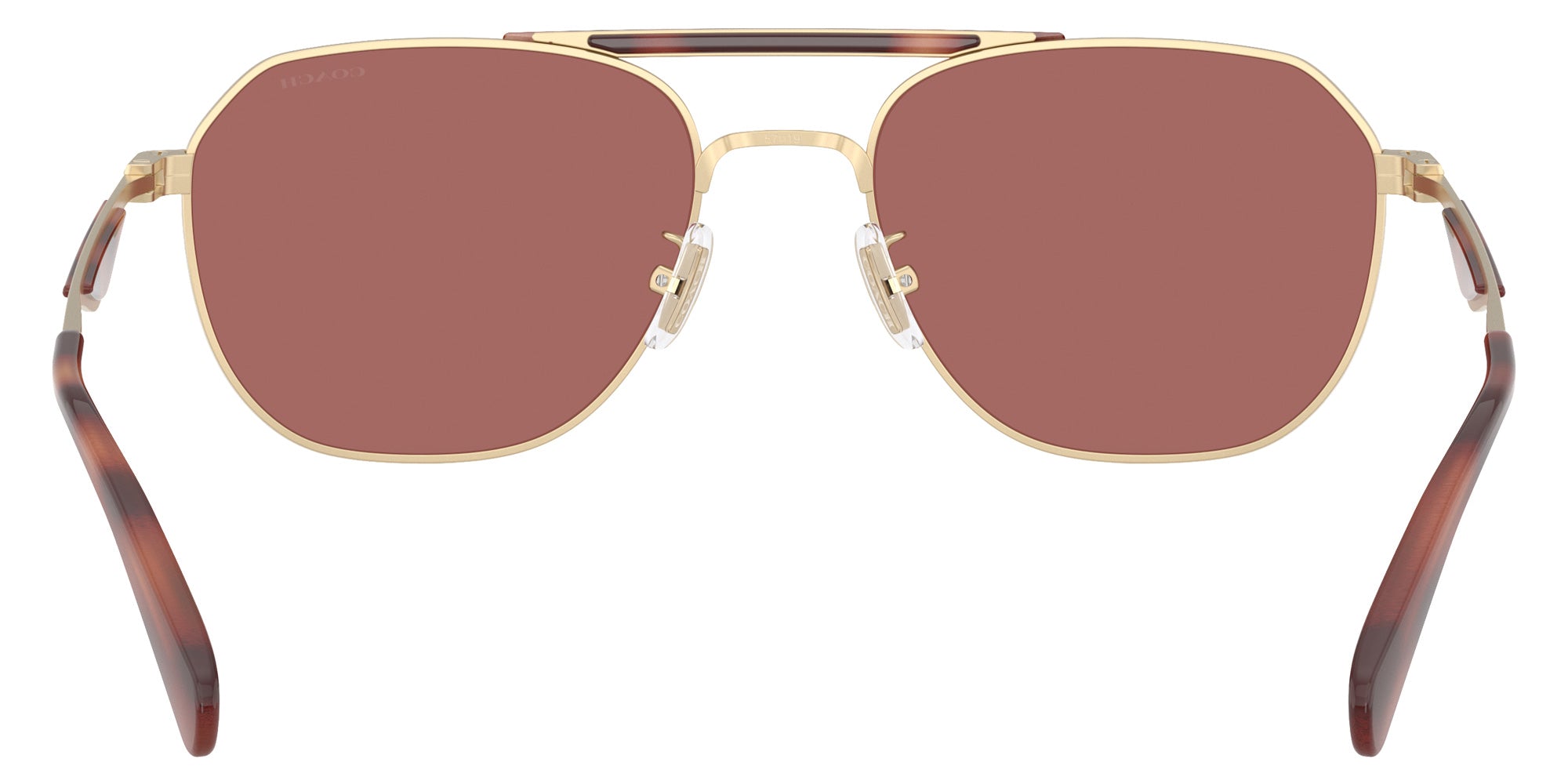 Coach HC7178 CAE80 90050H 57 - Satin Light Gold/Caramel / Wine Solid #id:hc717890050h_s:102115