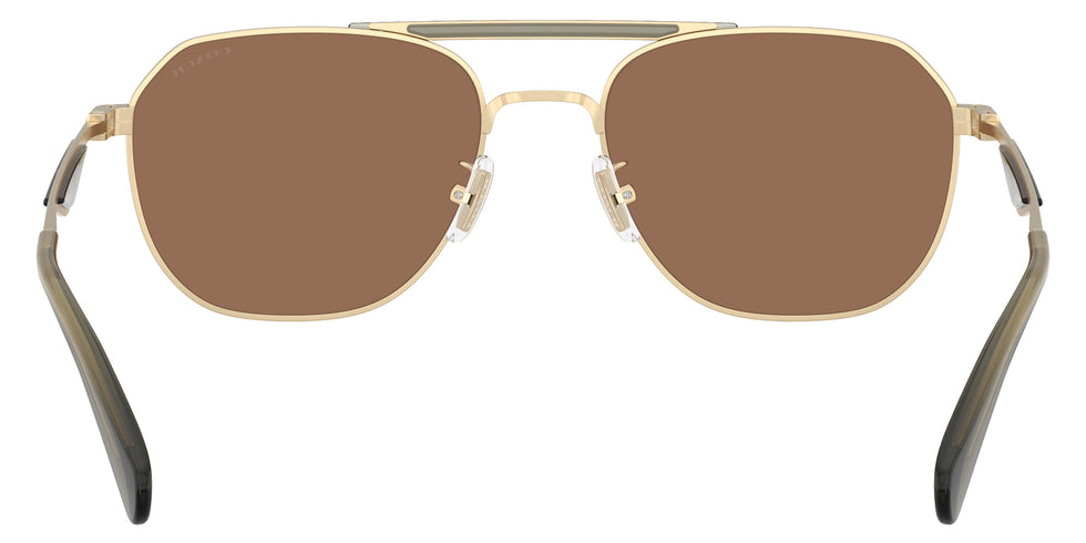 Coach HC7178 CAE80 900573 57 - Satin Light Gold/Olive Green / Brown Solid #id:hc7178900573_s:104115