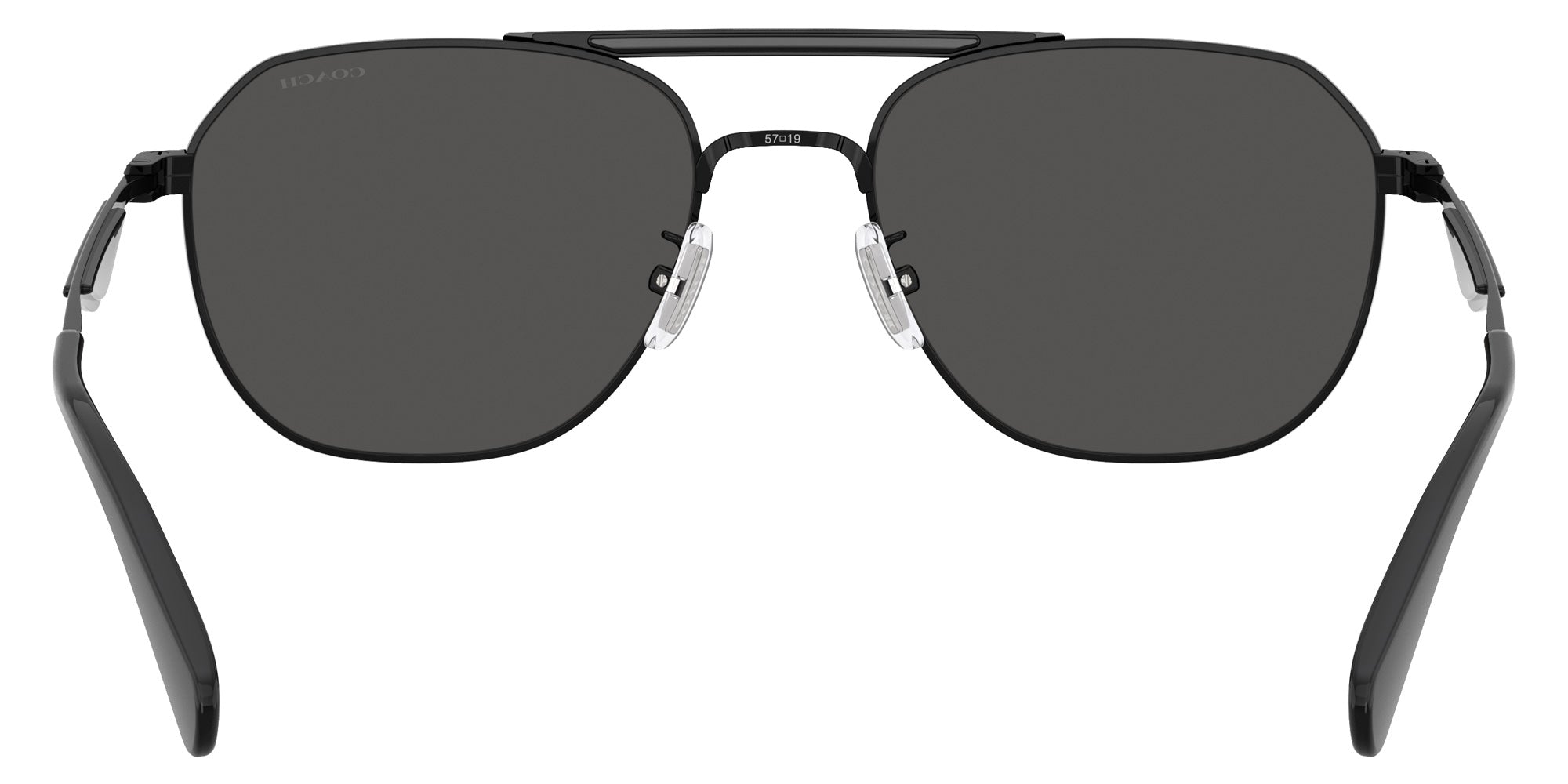 Coach HC7178 CAE80 939387 57 - Satin Black/Black / Gray Solid #id:hc7178939387_s:106115